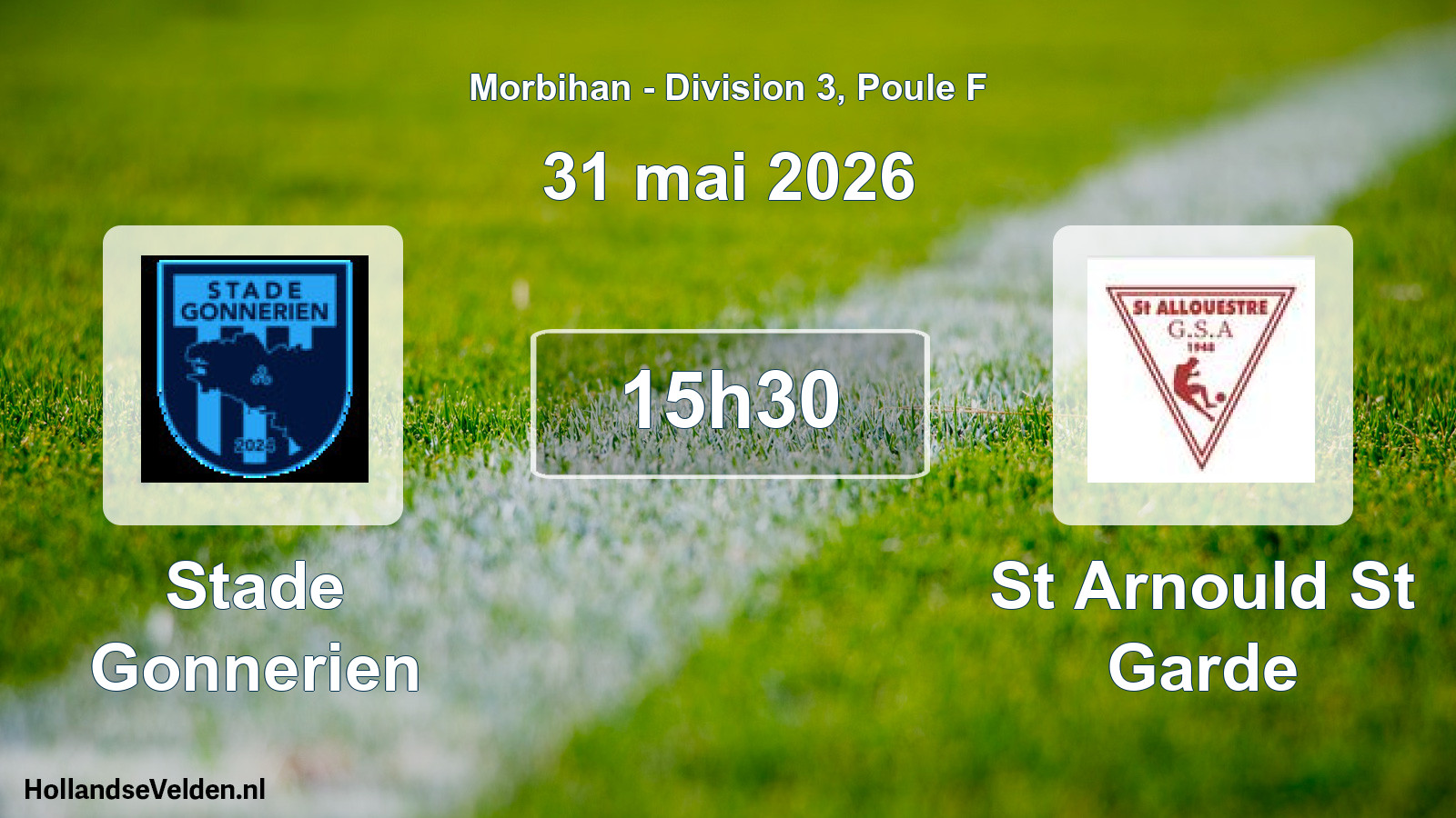 Scheduled Match: Stade Gonnerien - St Arnould St Garde (31 May 2026)