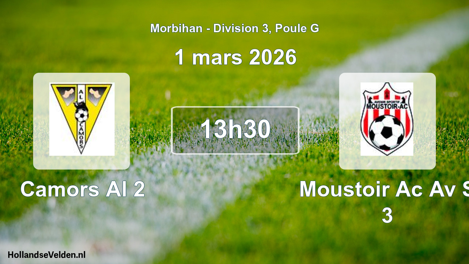 Scheduled Match: Camors Al 2 - Moustoir Ac Av S 3 (1 March 2026)