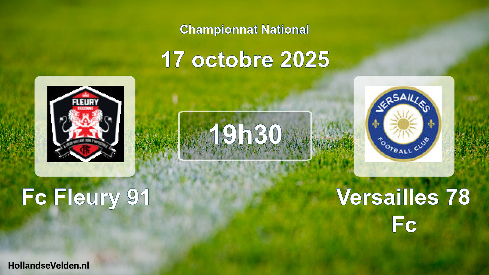 Scheduled Match: Fc Fleury 91 - Versailles 78 Fc (17 October 2025)