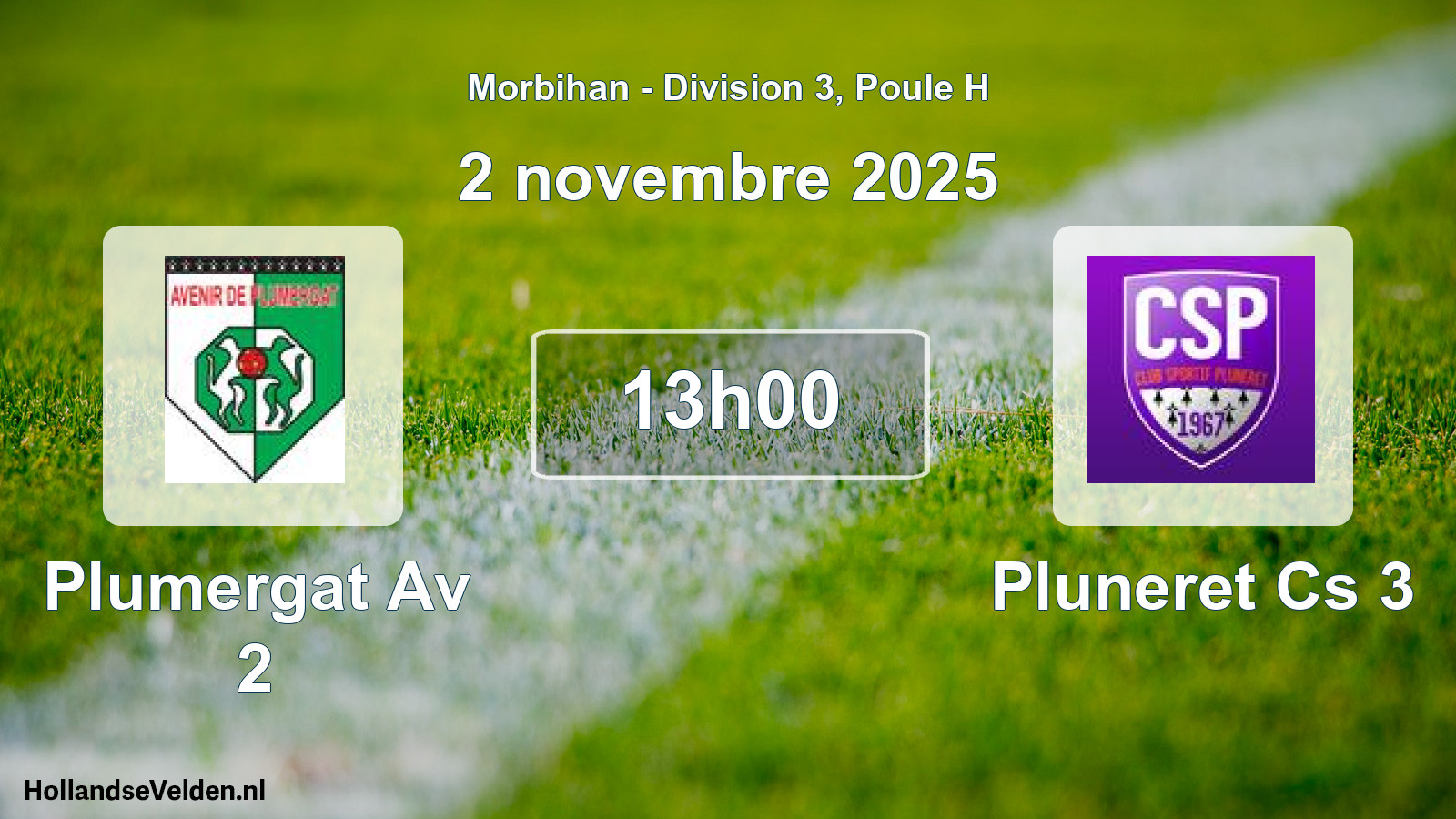 Scheduled Match: Plumergat Av 2 - Pluneret Cs 3 (2 November 2025)