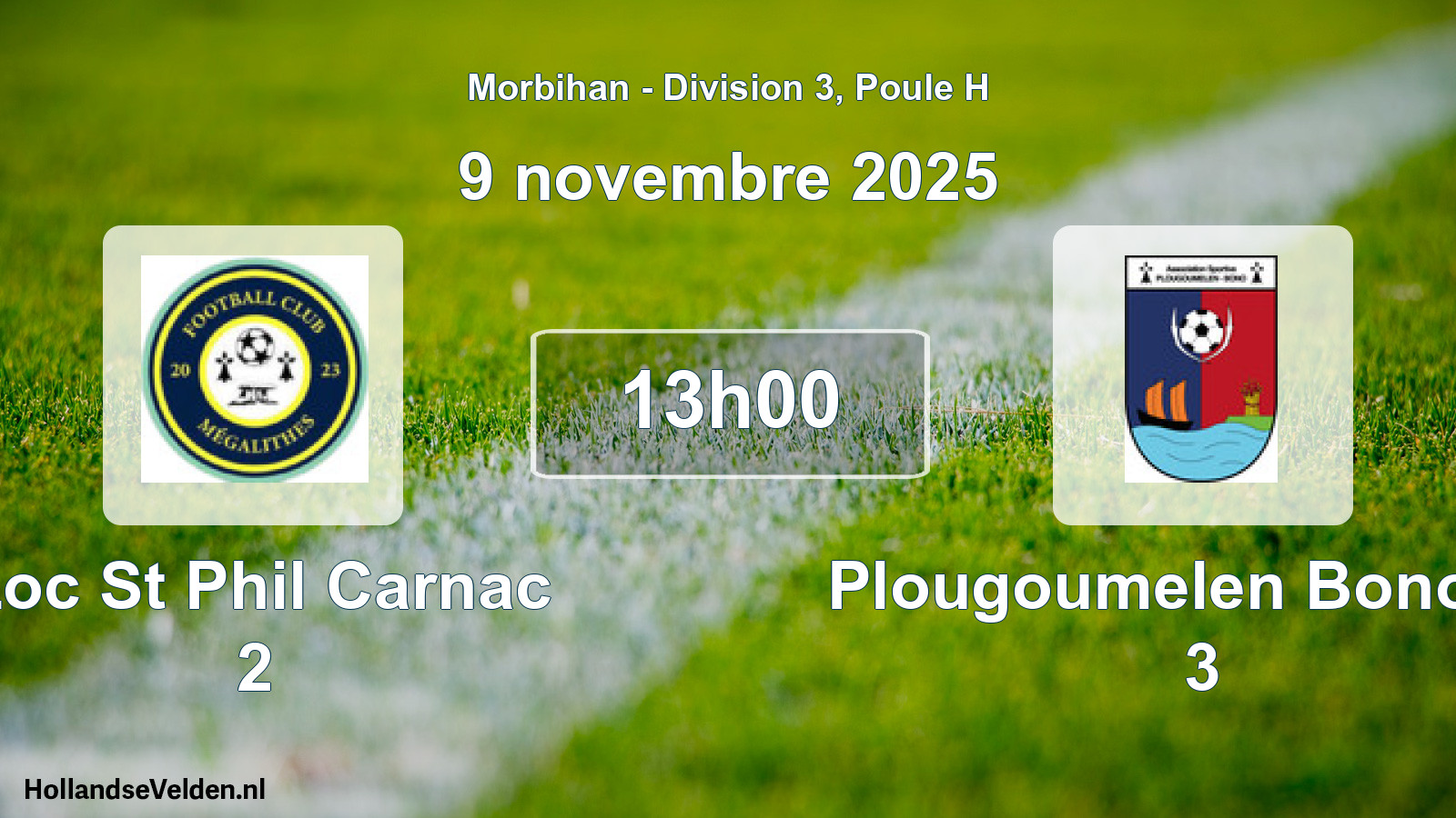 Scheduled Match: Loc St Phil Carnac 2 - Plougoumelen Bono As 3 (9 November 2025)
