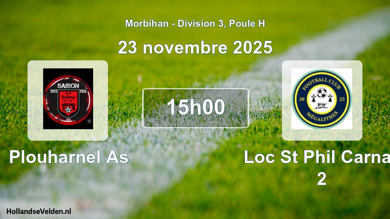 Scheduled Match: Plouharnel As - Loc St Phil Carnac 2 (23 November 2025)