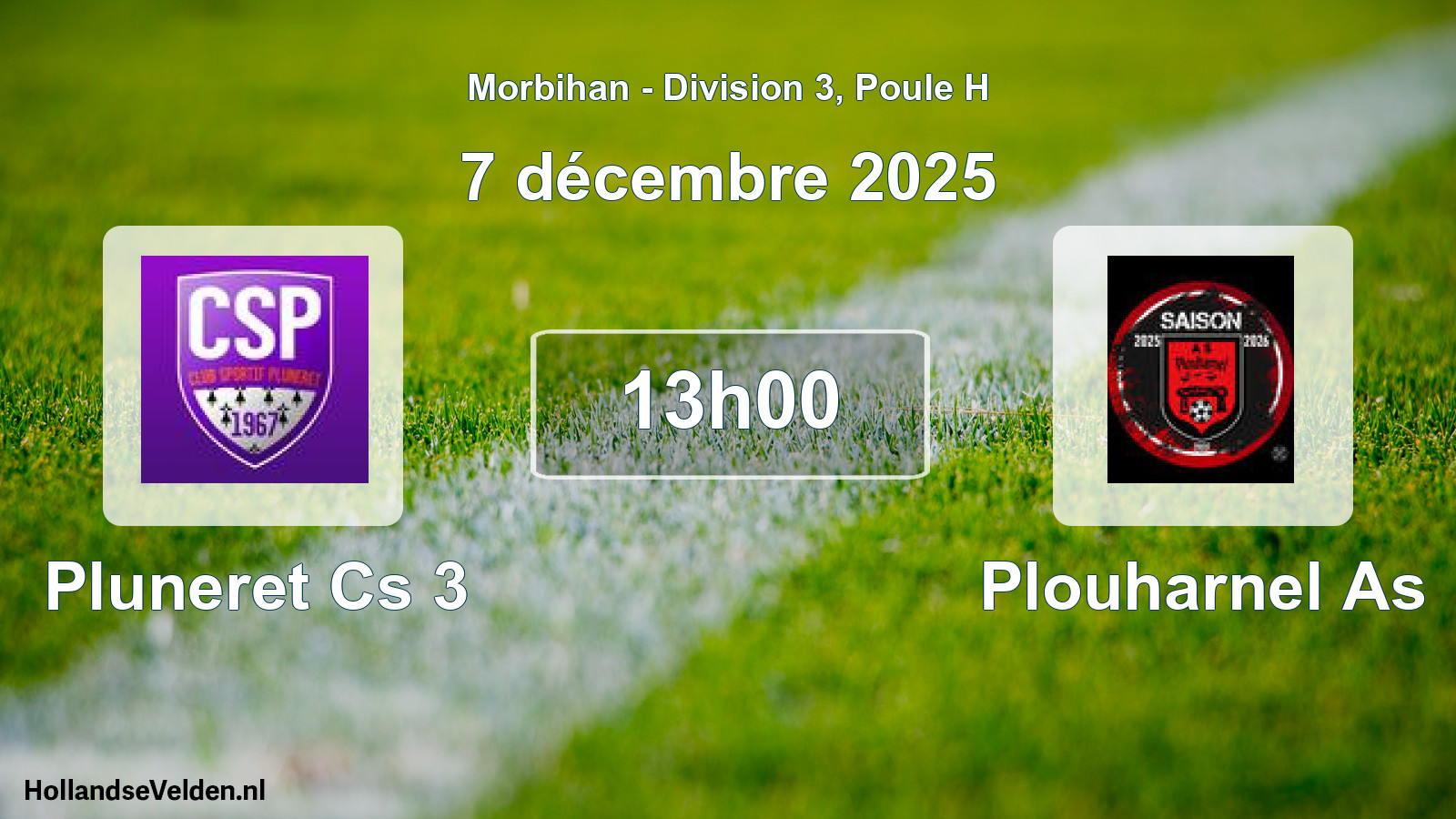 Scheduled Match: Pluneret Cs 3 - Plouharnel As (7 December 2025)