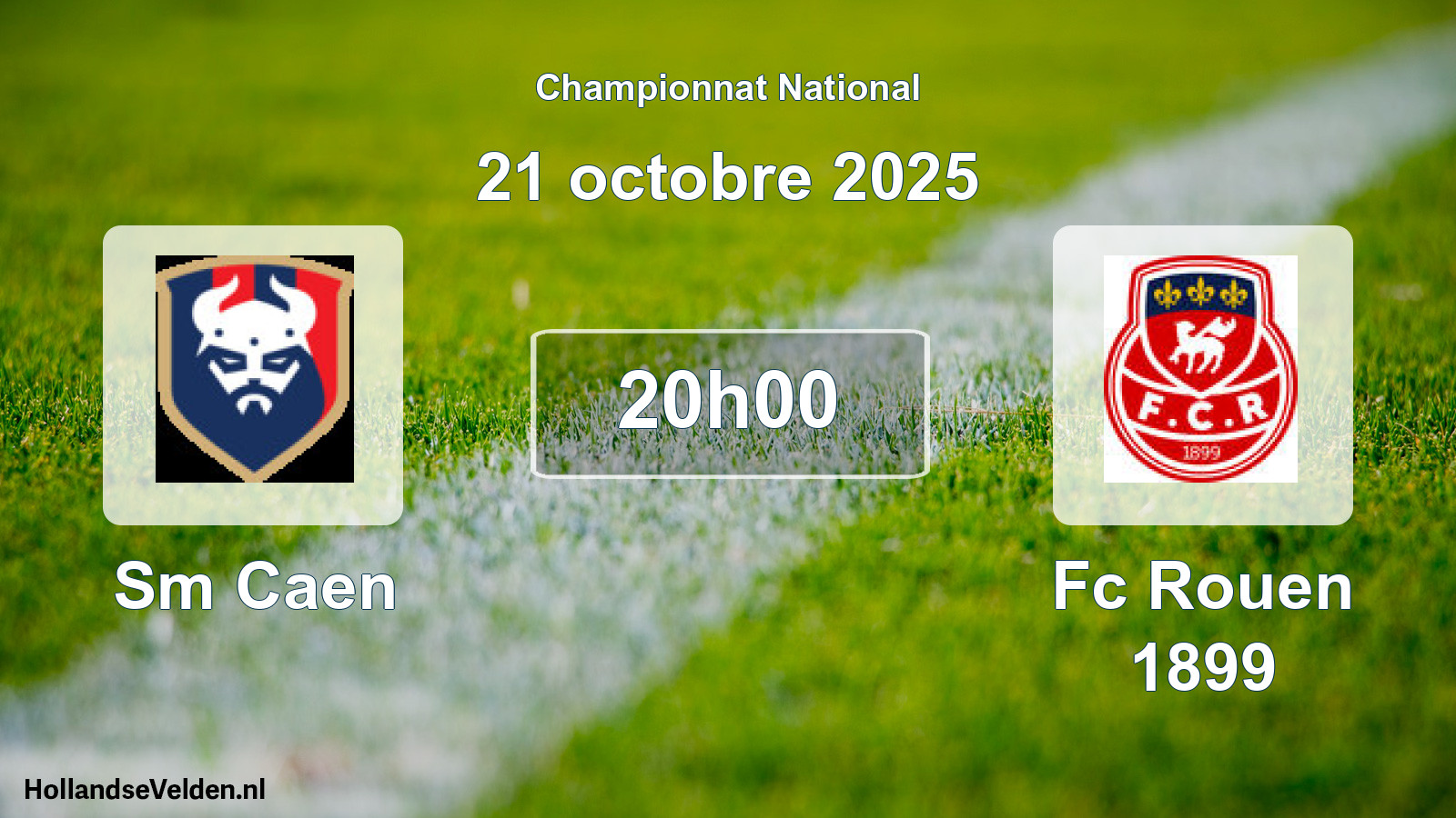 Geplande wedstrijd: Sm Caen - Fc Rouen 1899 (21 oktober 2025)