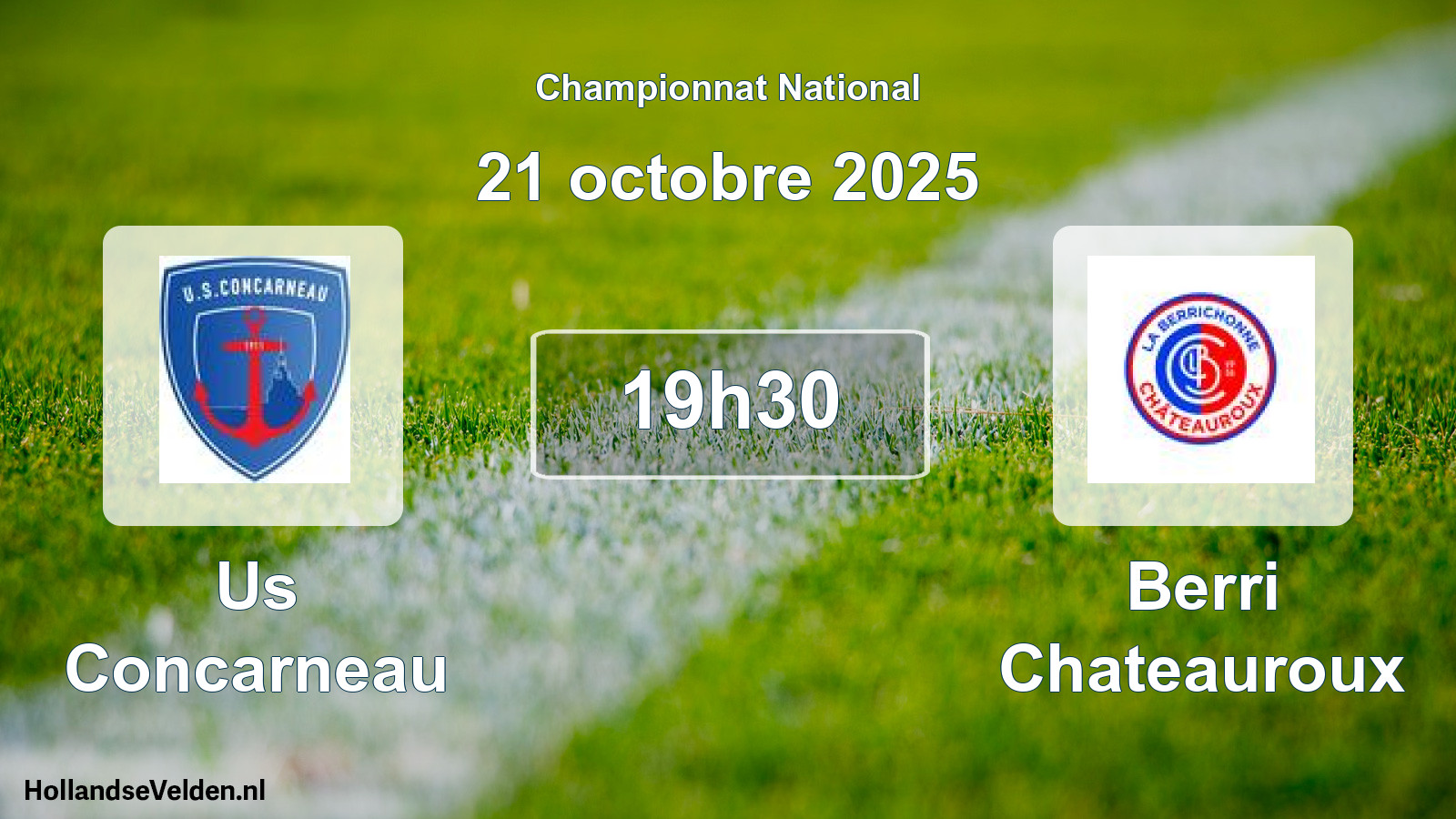 Geplande wedstrijd: Us Concarneau - Berri Chateauroux (21 oktober 2025)