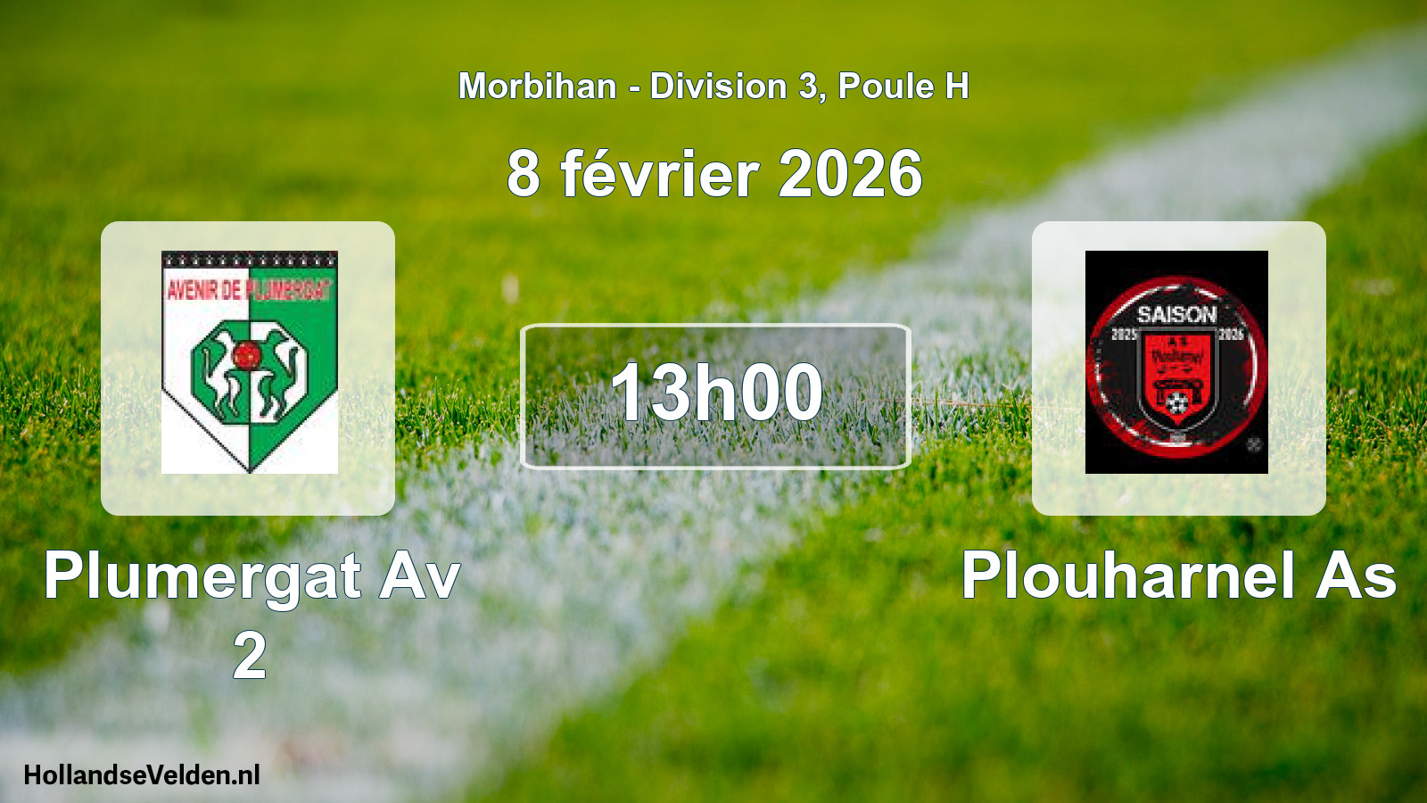 Scheduled Match: Plumergat Av 2 - Plouharnel As (8 February 2026)