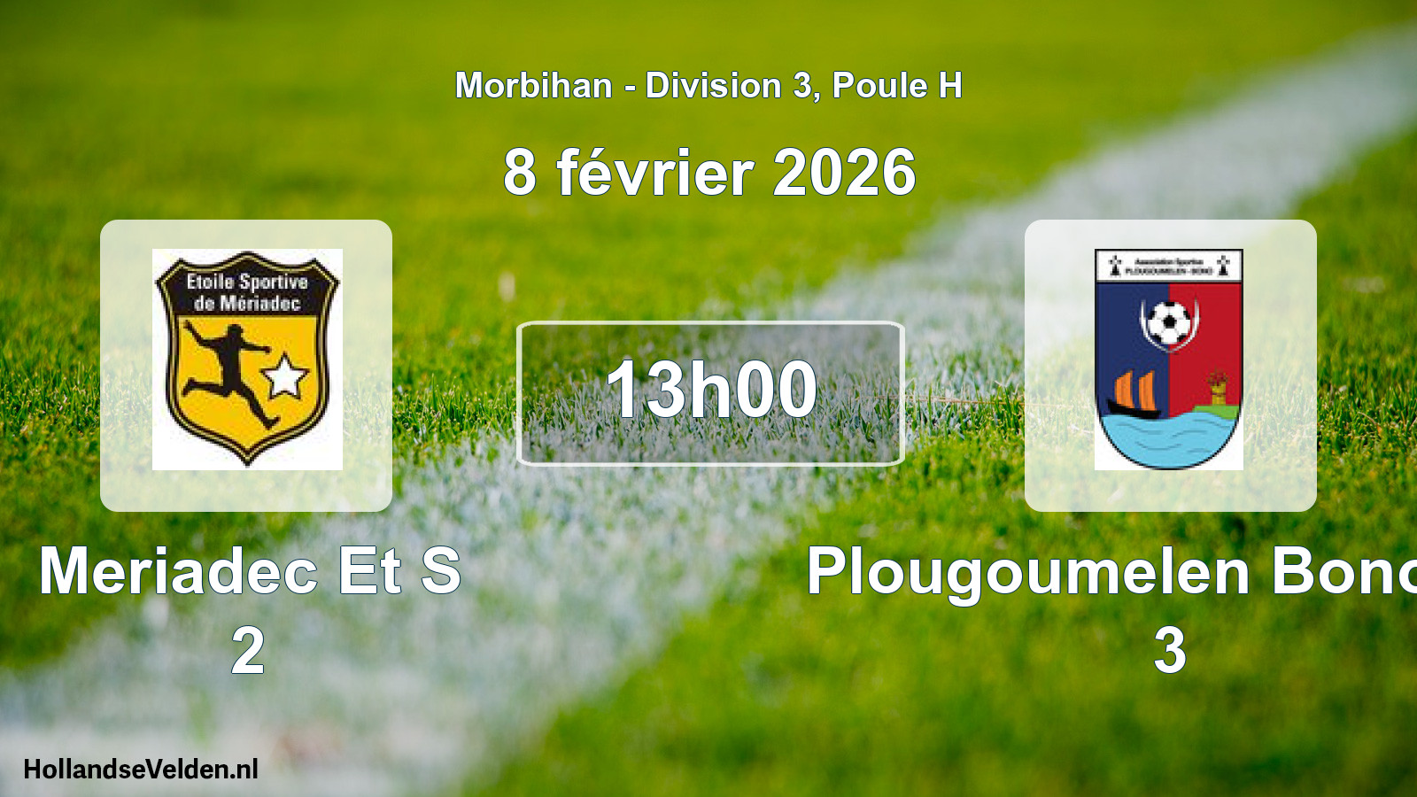 Scheduled Match: Meriadec Et S 2 - Plougoumelen Bono As 3 (8 February 2026)