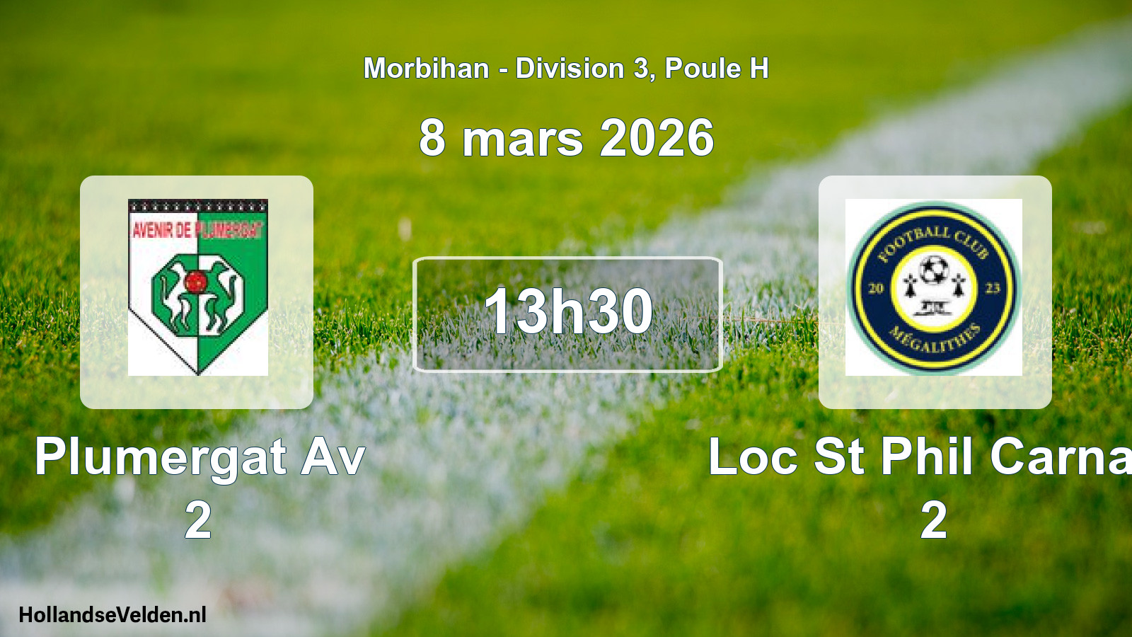 Scheduled Match: Plumergat Av 2 - Loc St Phil Carnac 2 (8 March 2026)