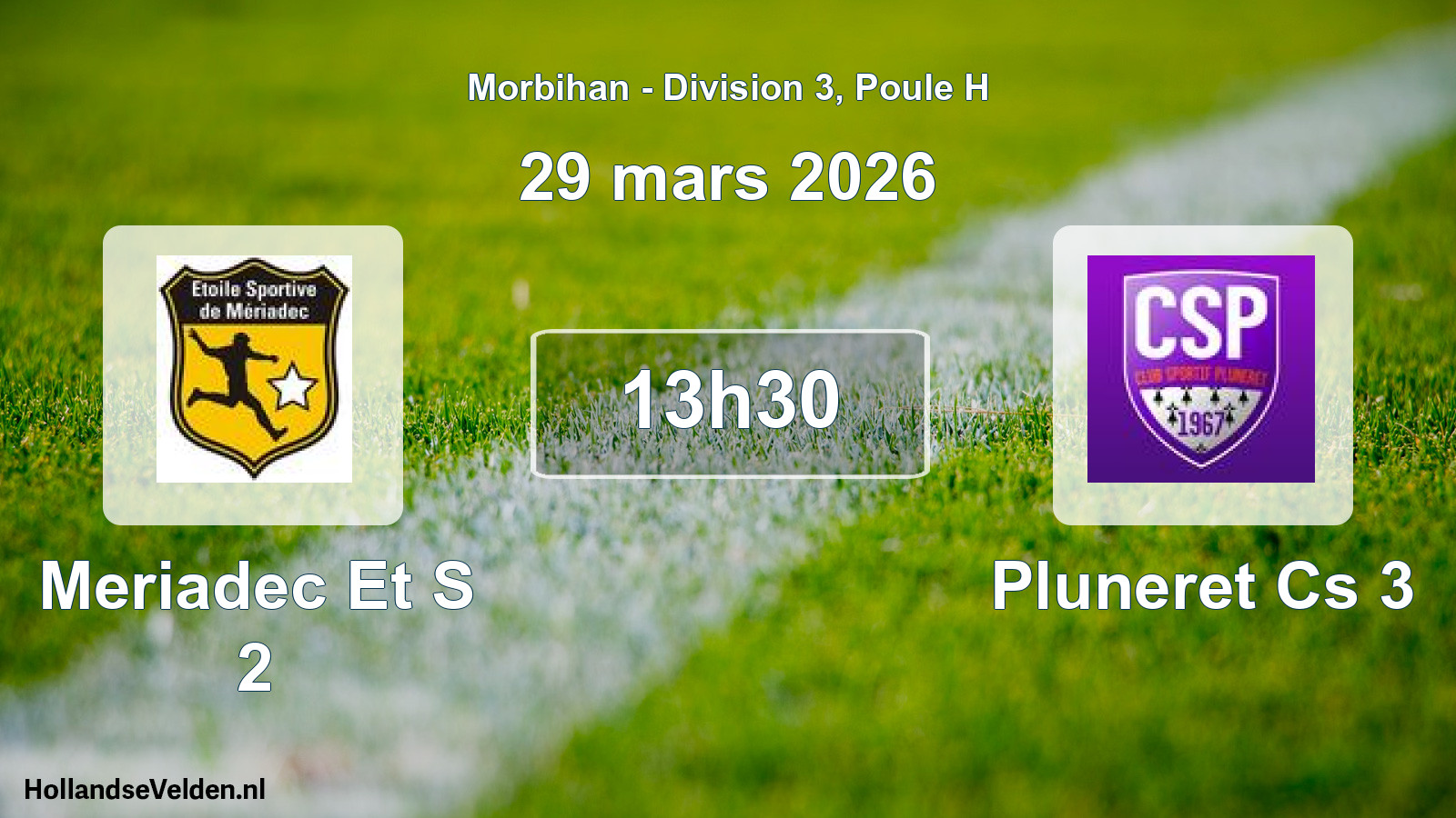 Scheduled Match: Meriadec Et S 2 - Pluneret Cs 3 (29 March 2026)