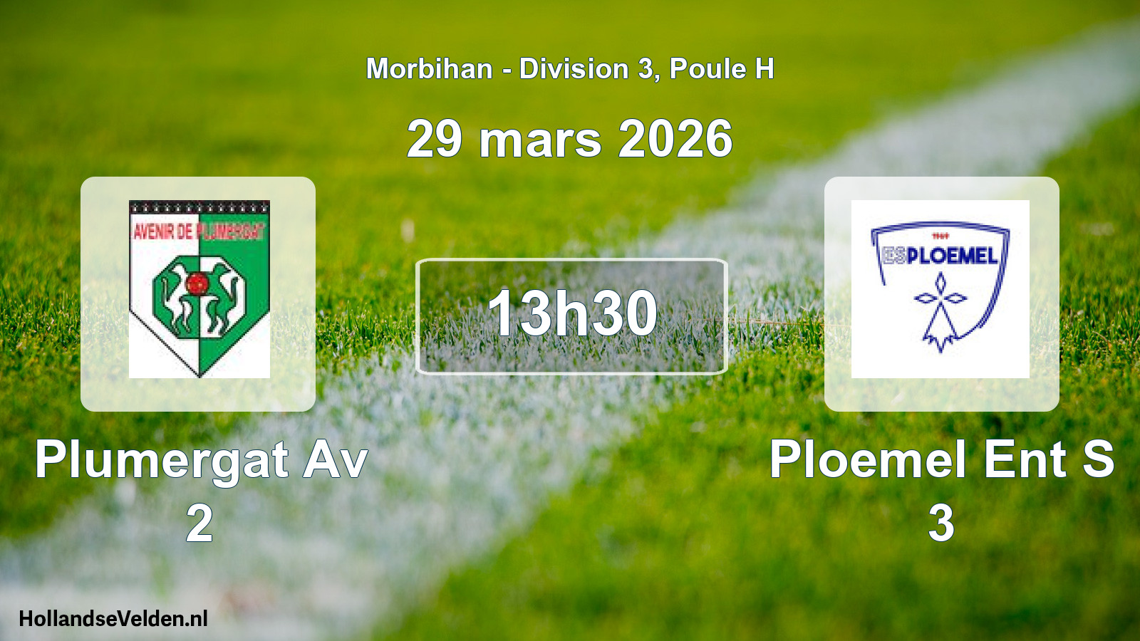 Geplande wedstrijd: Plumergat Av 2 - Ploemel Ent S 3 (29 maart 2026)