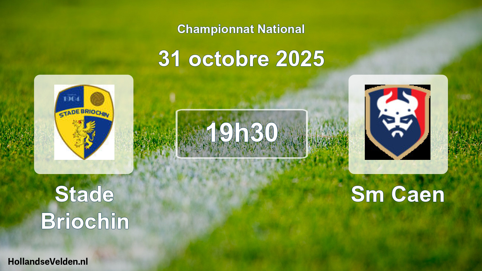 Scheduled Match: Stade Briochin - Sm Caen (31 October 2025)