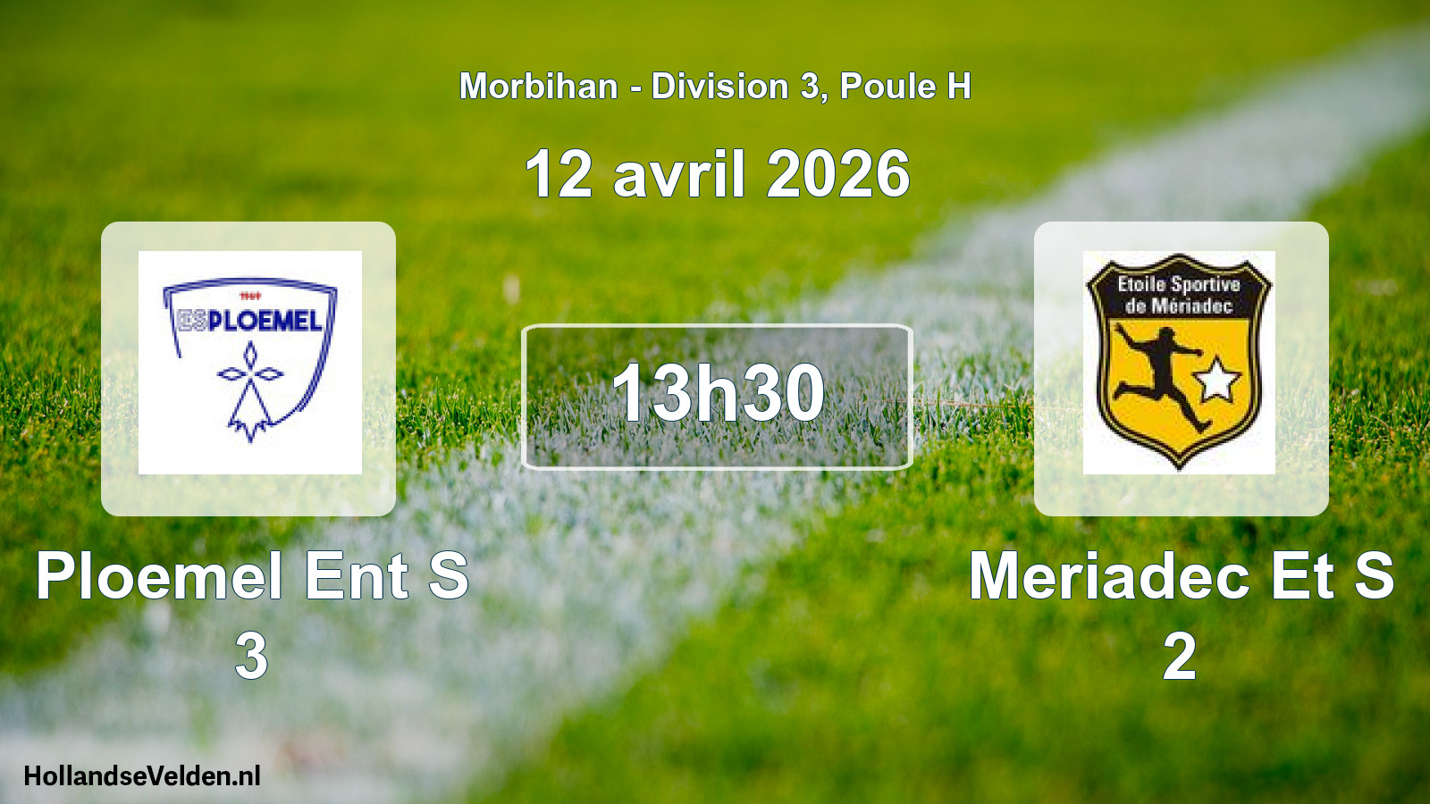 Scheduled Match: Ploemel Ent S 3 - Meriadec Et S 2 (12 April 2026)