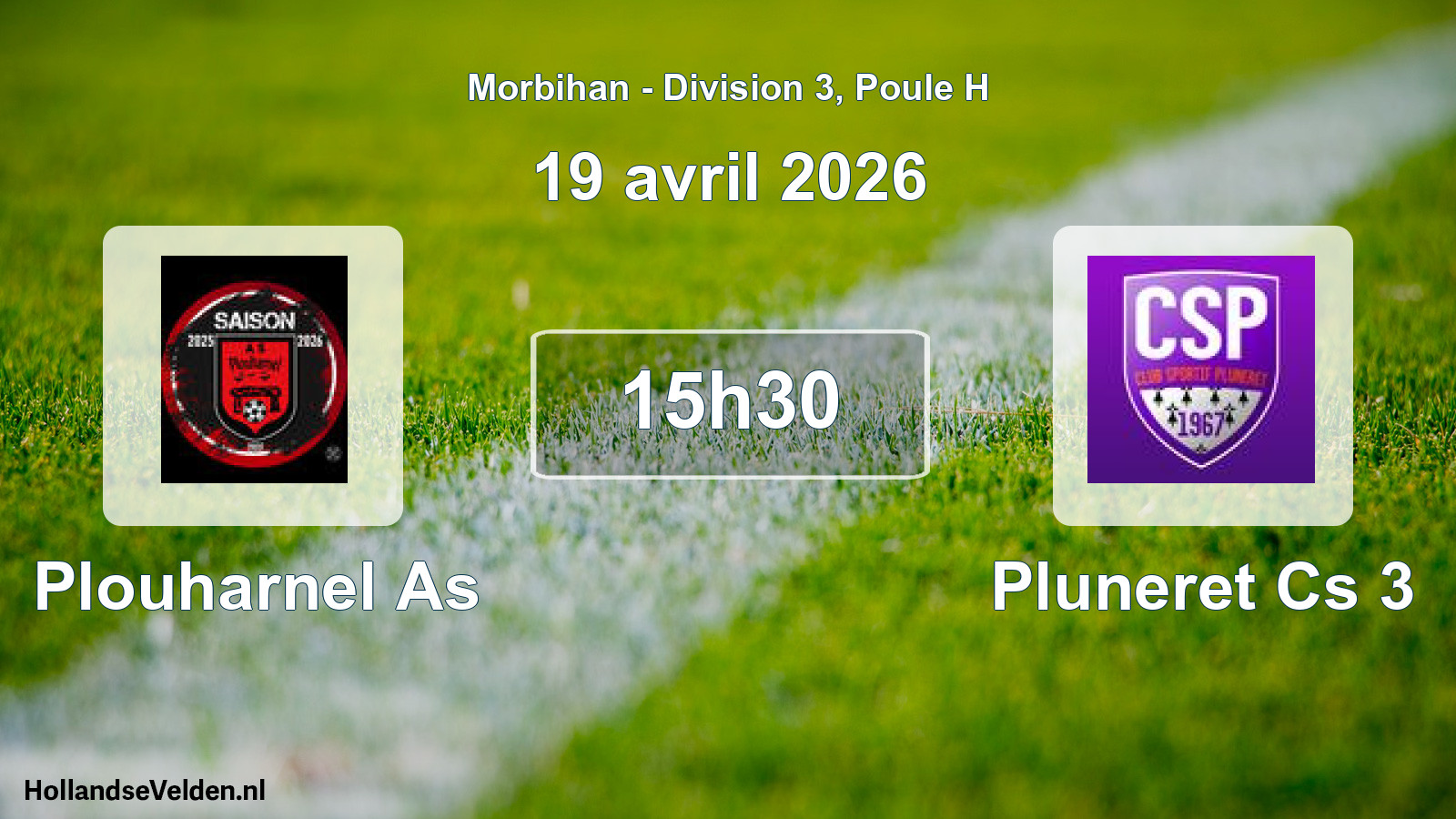 Scheduled Match: Plouharnel As - Pluneret Cs 3 (19 April 2026)