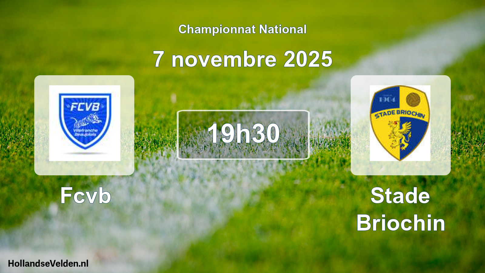 Geplande wedstrijd: Fcvb - Stade Briochin (7 novembre 2025)