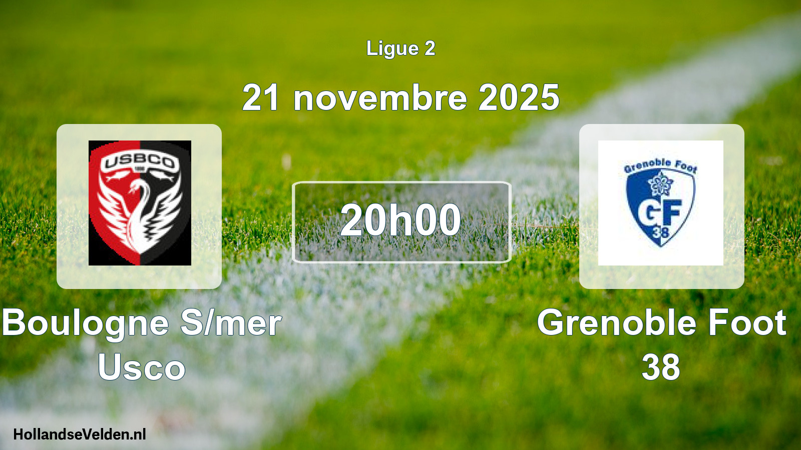 Scheduled Match: Boulogne S/mer Usco - Grenoble Foot 38 (21 November 2025)