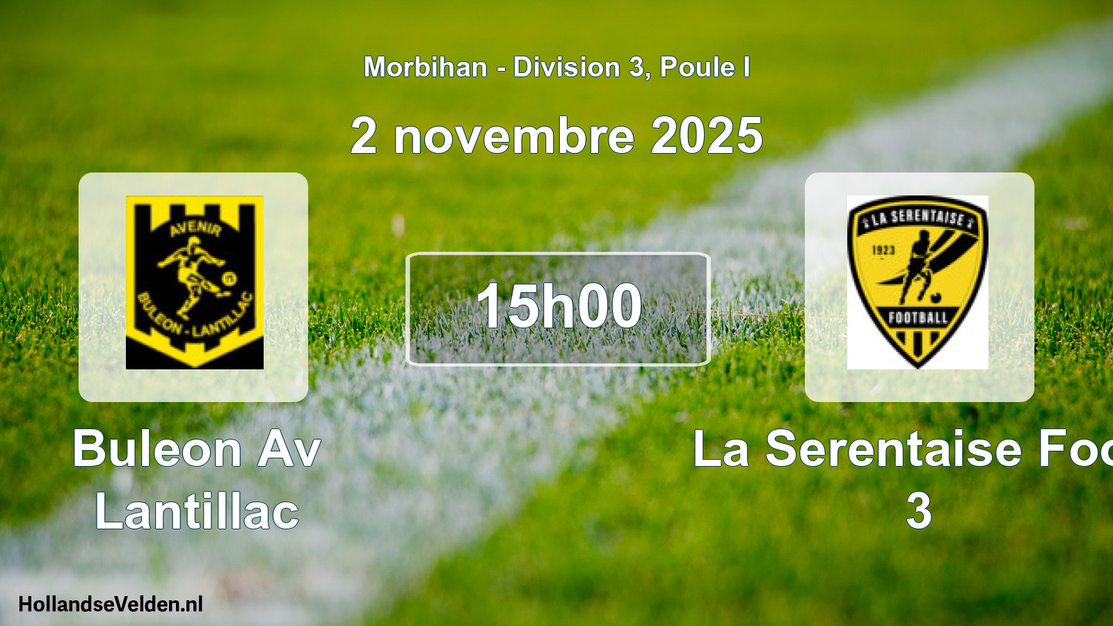 Scheduled Match: Buleon Av Lantillac - La Serentaise Foot 3 (2 November 2025)