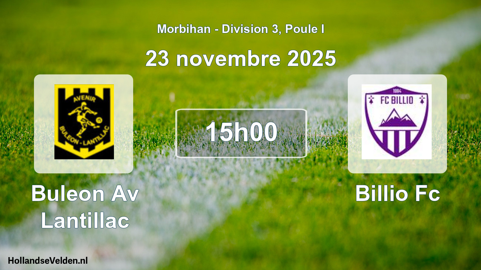 Geplande wedstrijd: Buleon Av Lantillac - Billio Fc (23 novembre 2025)