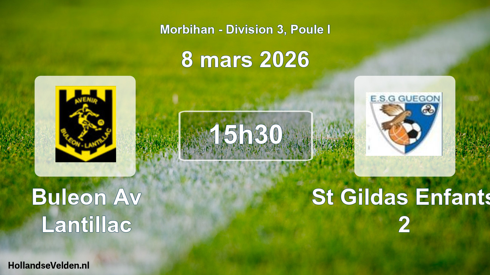 Geplande wedstrijd: Buleon Av Lantillac - St Gildas Enfants 2 (8 mars 2026)