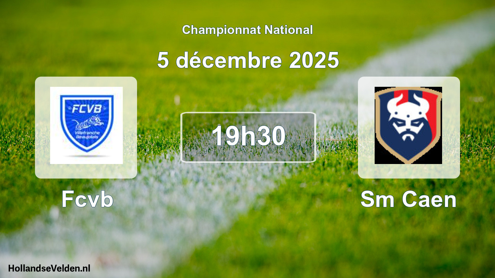 Geplande wedstrijd: Fcvb - Sm Caen (5 décembre 2025)