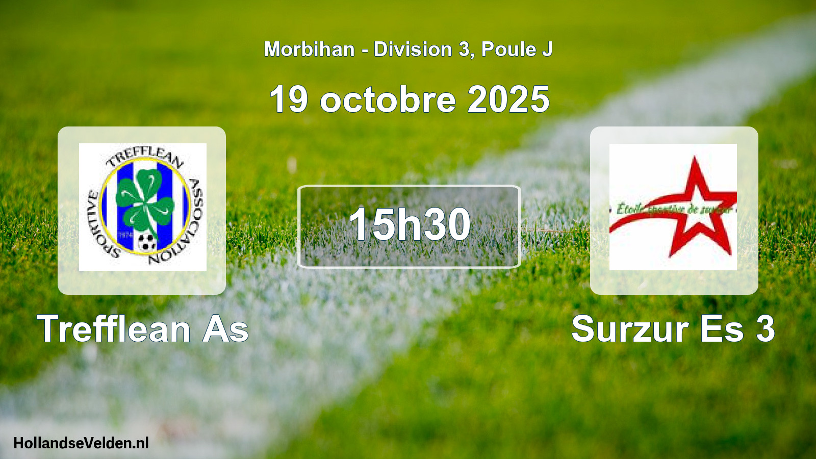 Geplande wedstrijd: Trefflean As - Surzur Es 3 (19 octobre 2025)