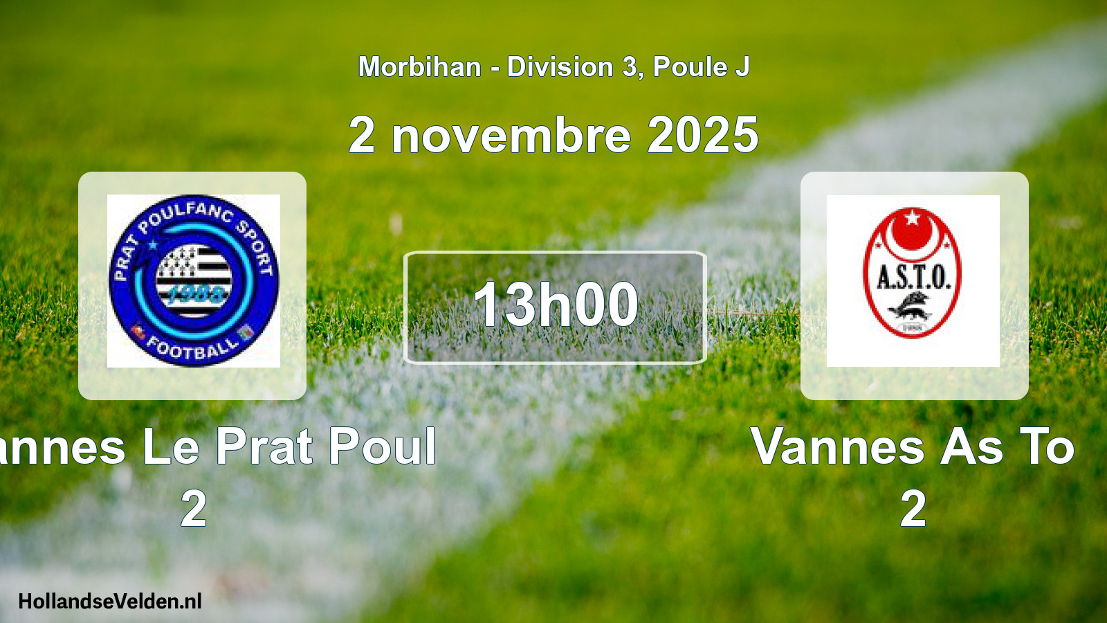 Scheduled Match: Vannes Le Prat Poul 2 - Vannes As To 2 (2 November 2025)