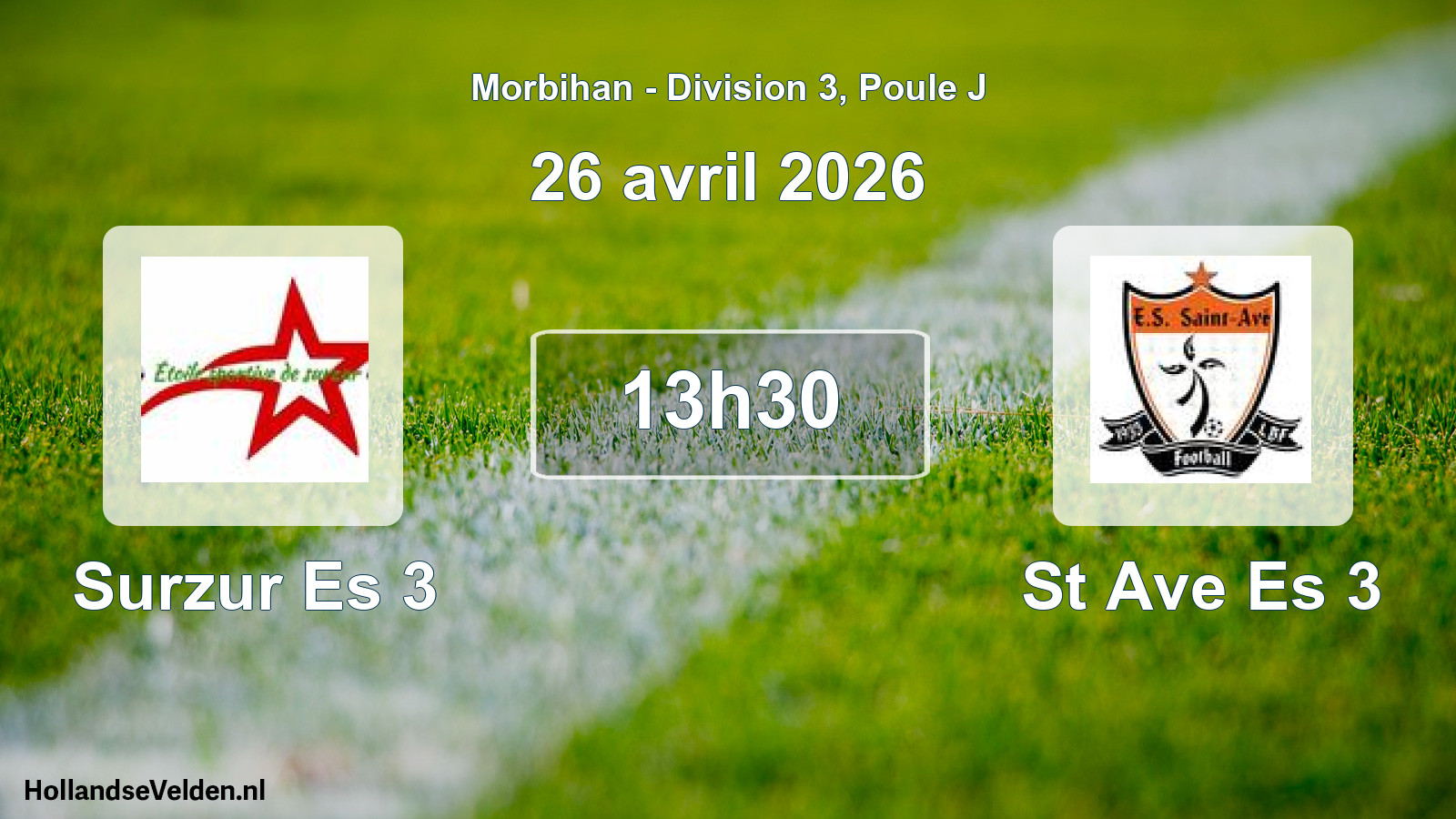Scheduled Match: Surzur Es 3 - St Ave Es 3 (26 April 2026)