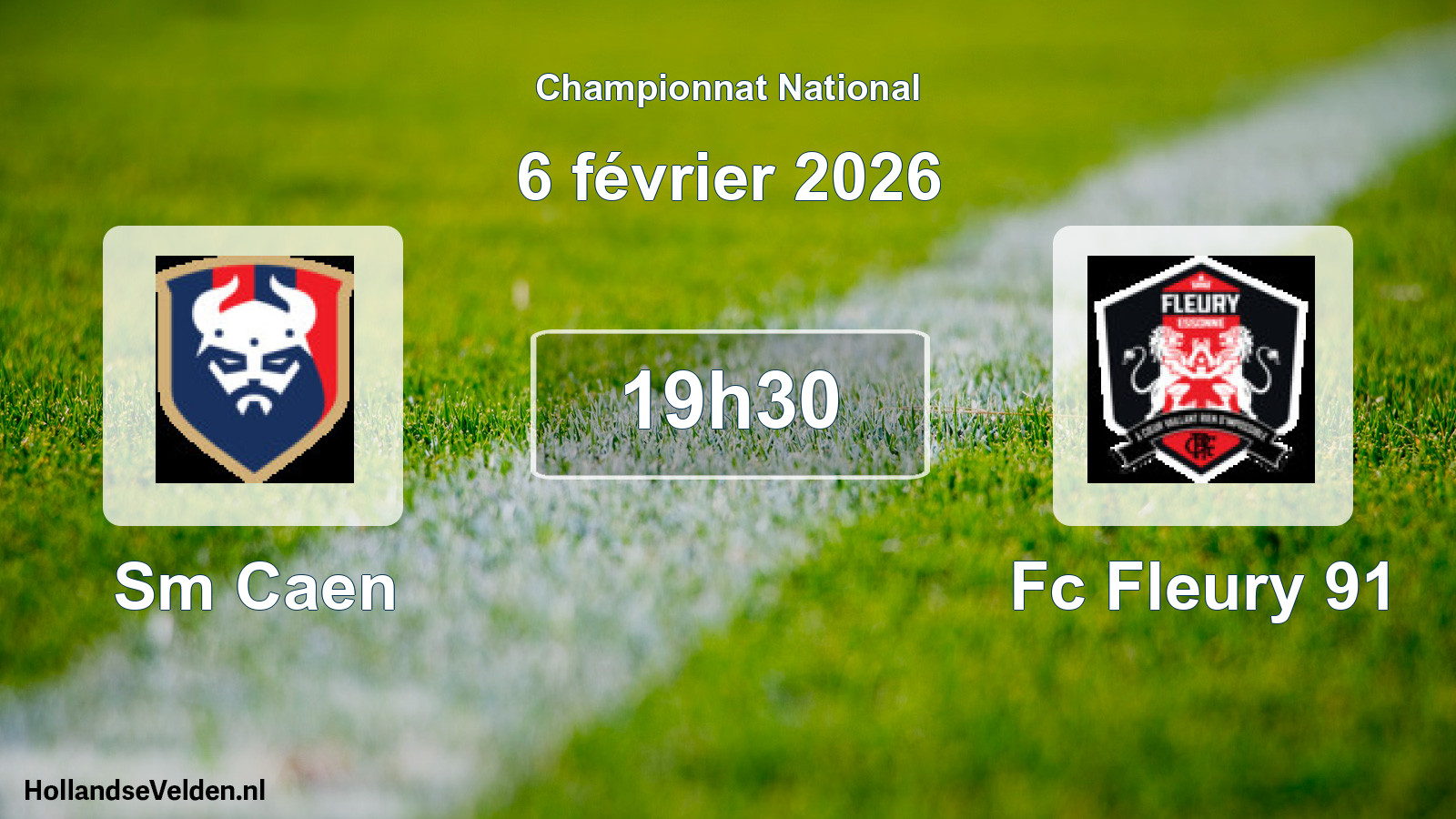 Scheduled Match: Sm Caen - Fc Fleury 91 (6 February 2026)