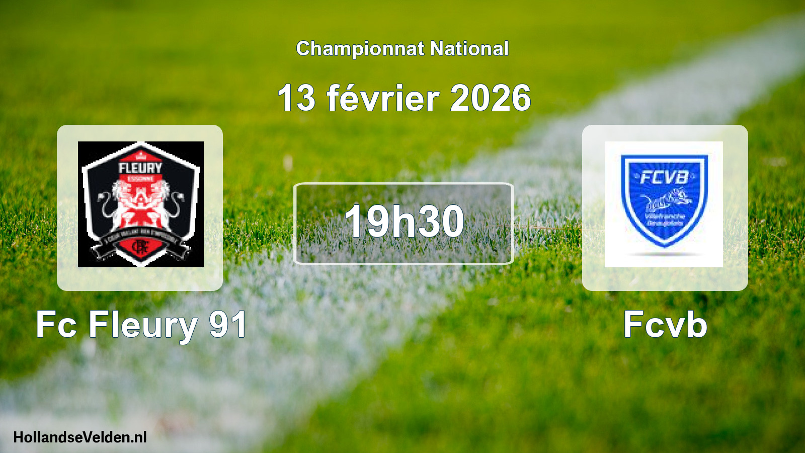 Scheduled Match: Fc Fleury 91 - Fcvb (13 February 2026)
