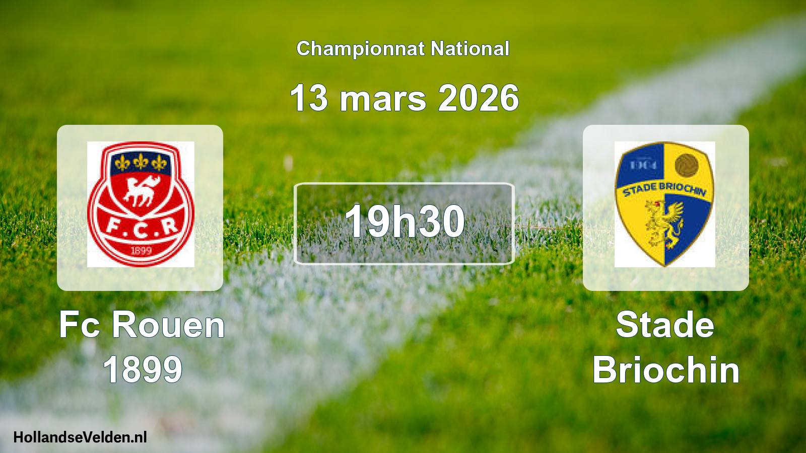 Geplande wedstrijd: Fc Rouen 1899 - Stade Briochin (13 maart 2026)