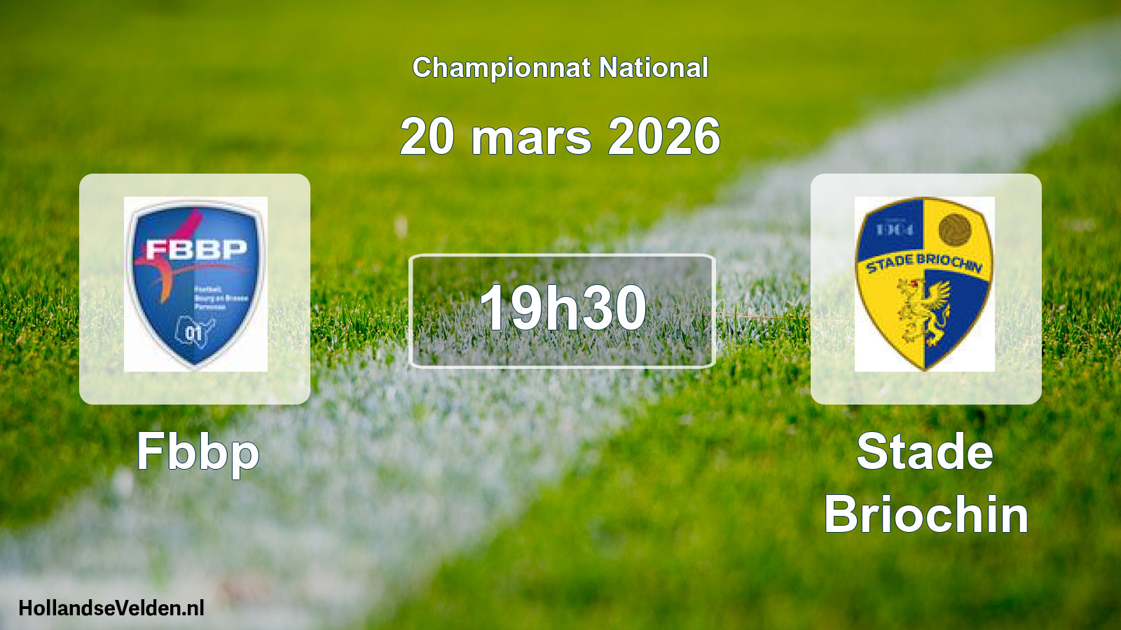 Scheduled Match: Fbbp - Stade Briochin (20 March 2026)