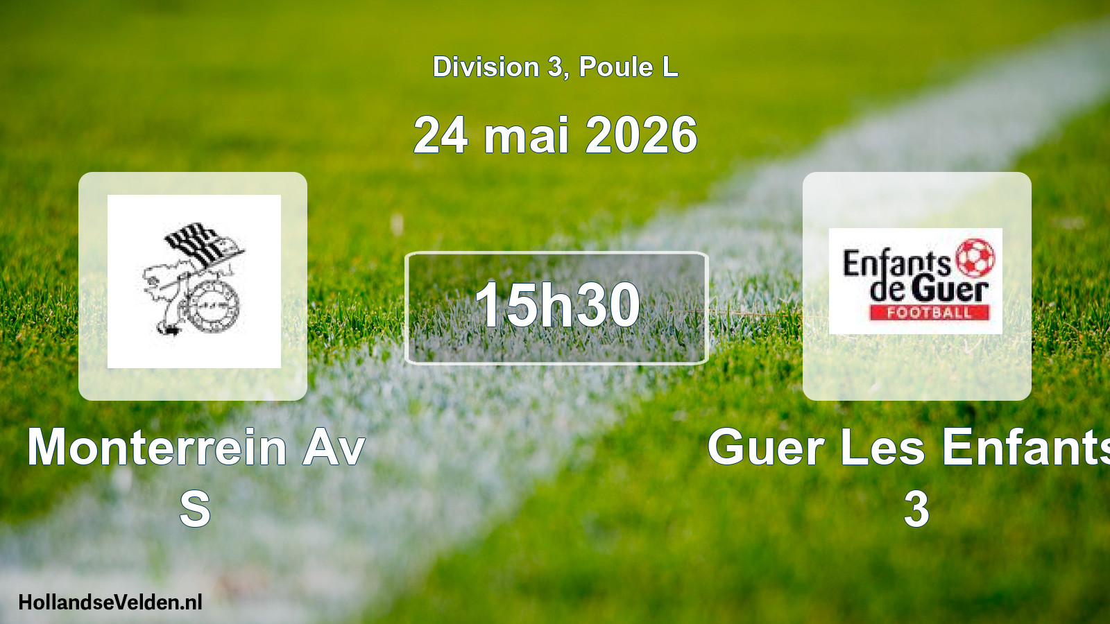 Match programmé: Monterrein Av S - Guer Les Enfants 3 (24 mai 2026)