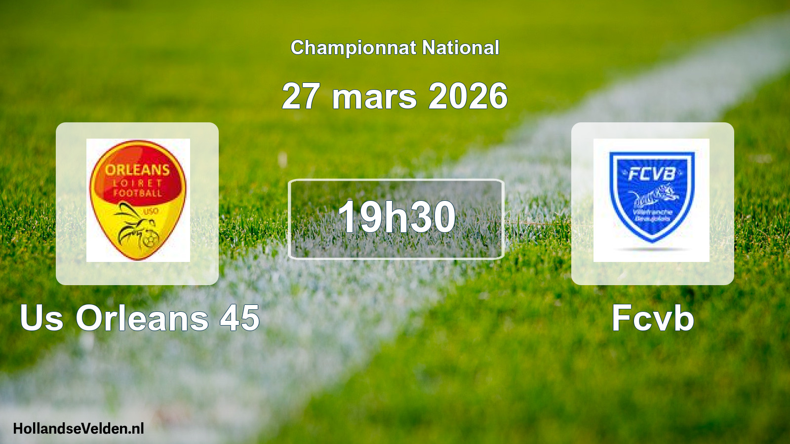 Scheduled Match: Us Orleans 45 - Fcvb (27 March 2026)