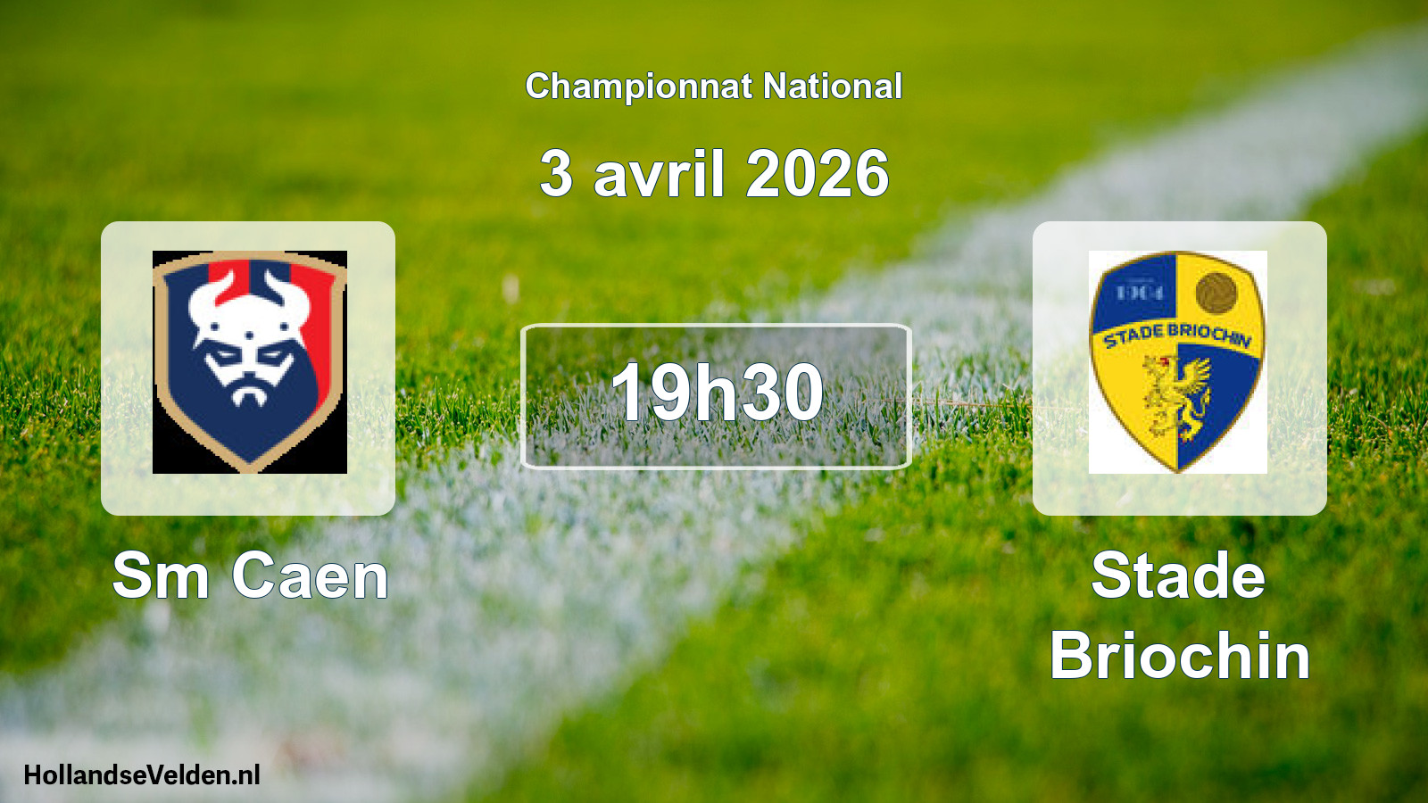 Geplande wedstrijd: Sm Caen - Stade Briochin (3 avril 2026)
