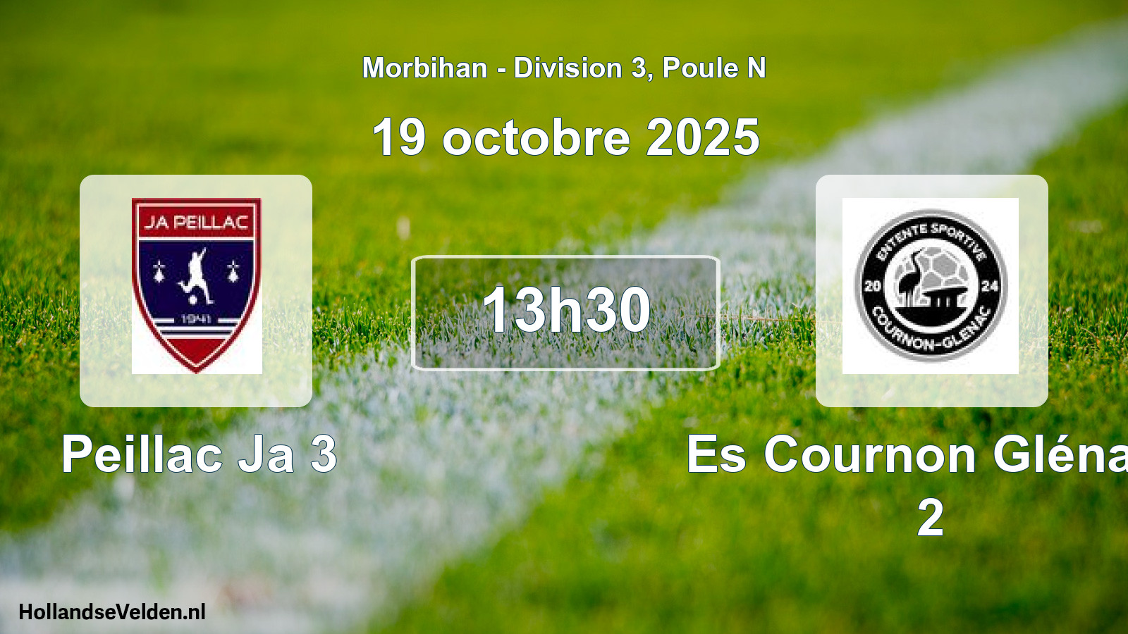Scheduled Match: Peillac Ja 3 - Es Cournon Glénac 2 (19 October 2025)
