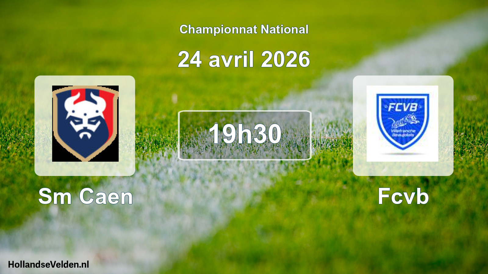 Geplande wedstrijd: Sm Caen - Fcvb (24 avril 2026)