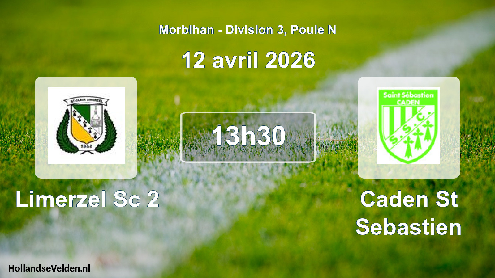 Scheduled Match: Limerzel Sc 2 - Caden St Sebastien (12 April 2026)