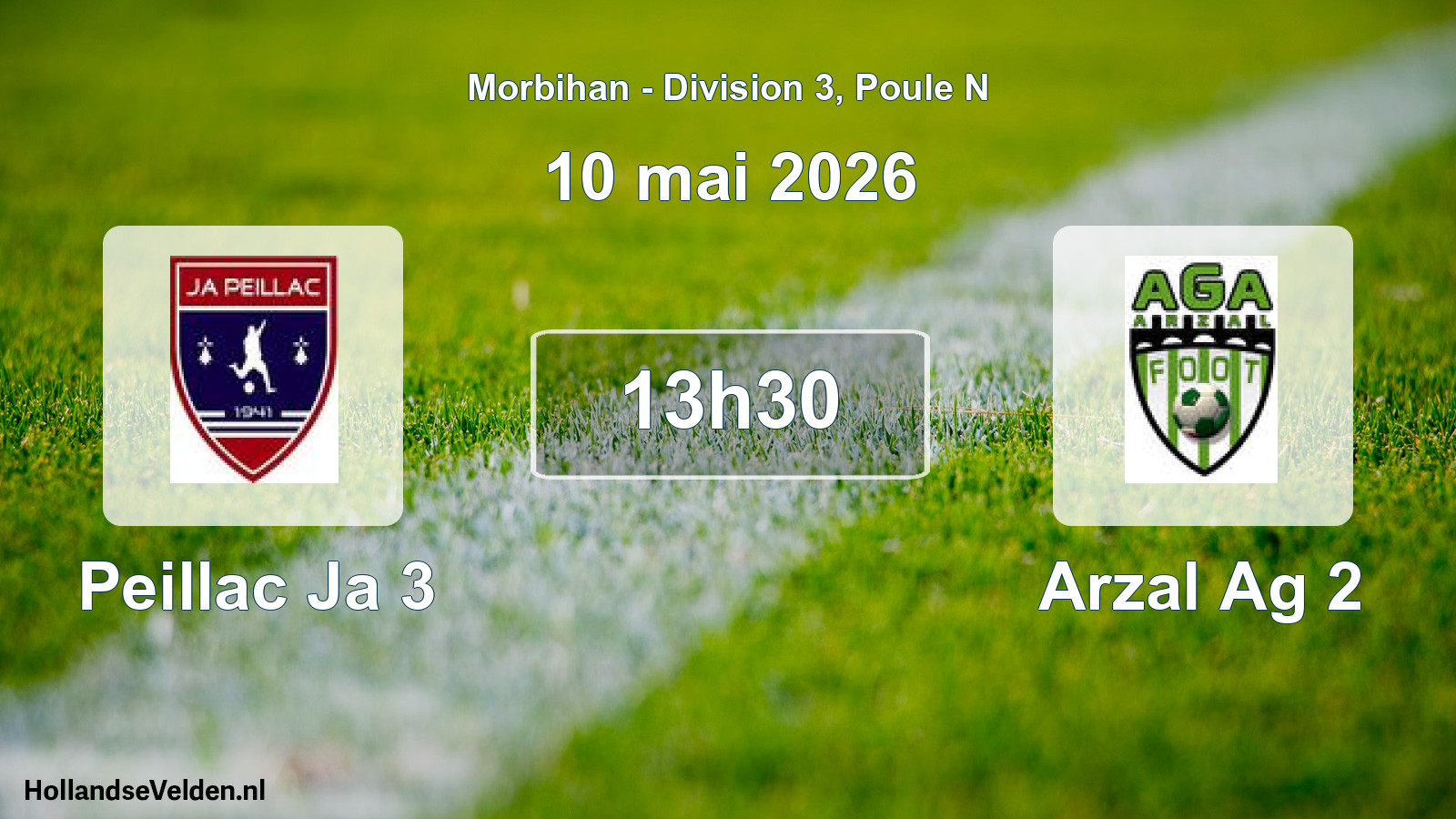 Scheduled Match: Peillac Ja 3 - Arzal Ag 2 (10 May 2026)