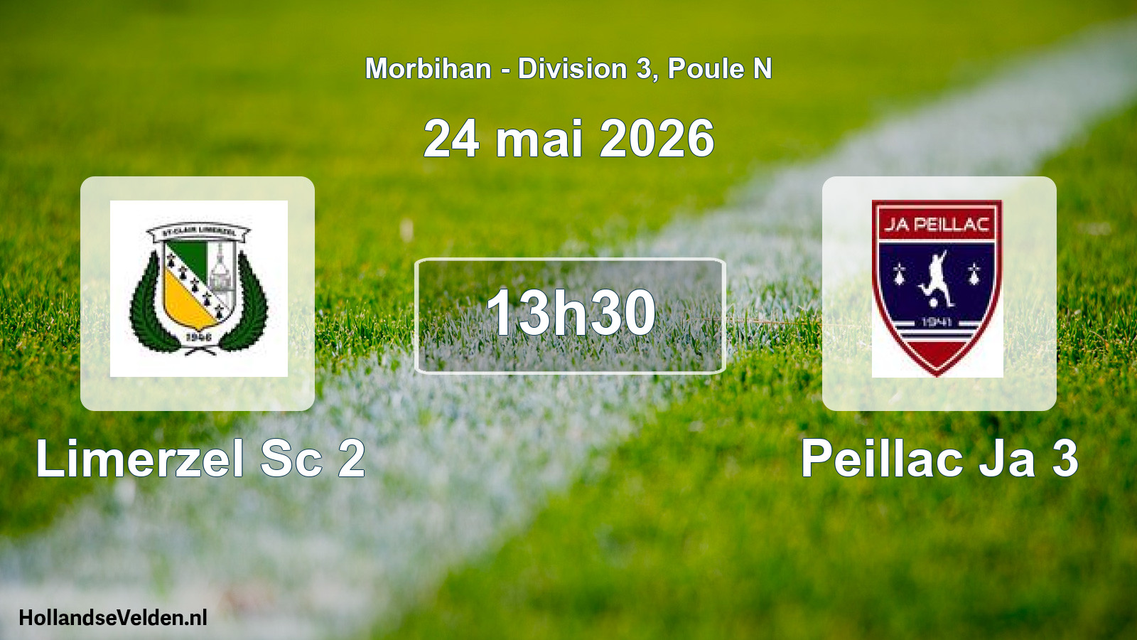 Geplande wedstrijd: Limerzel Sc 2 - Peillac Ja 3 (24 mai 2026)