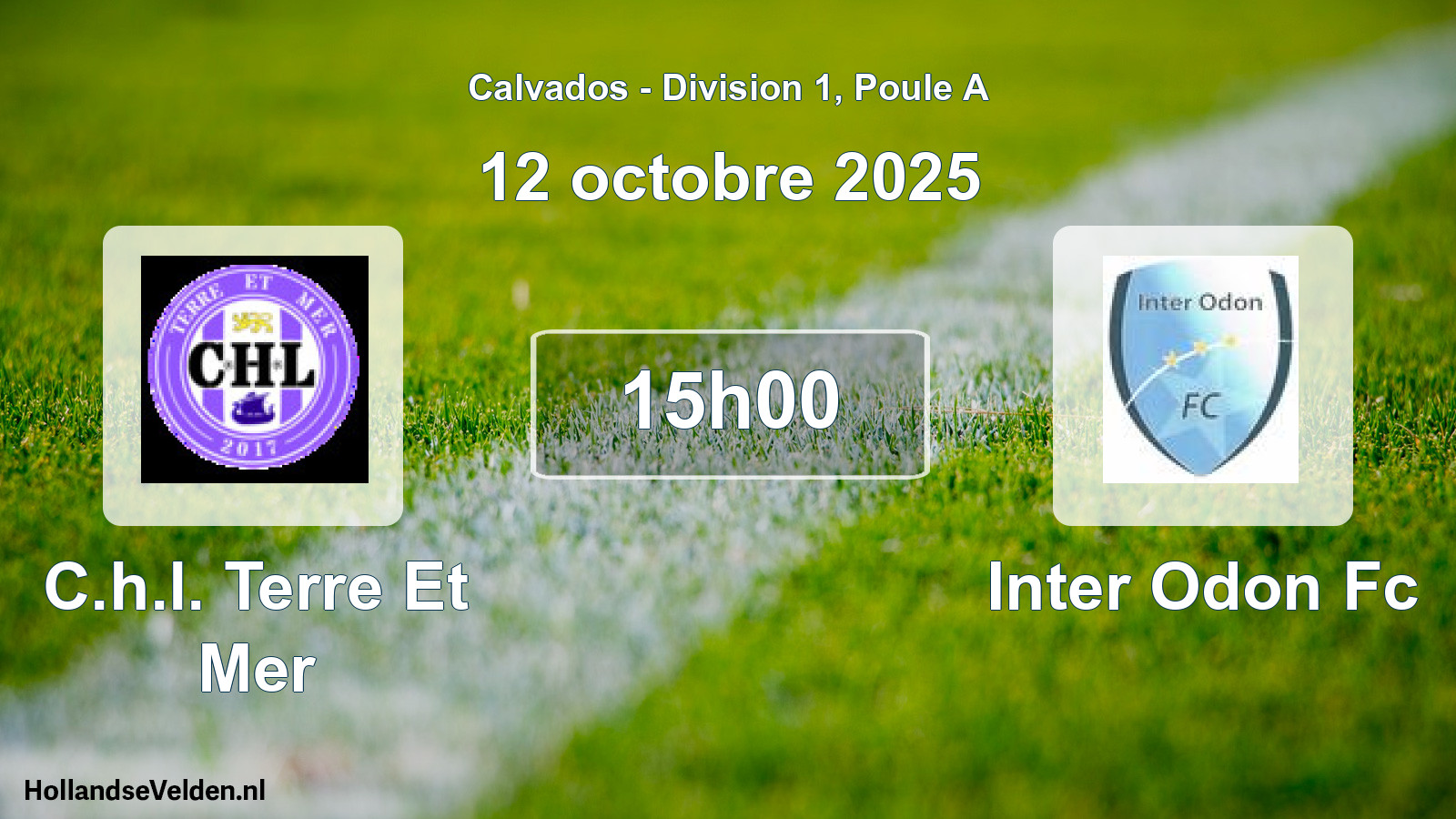 Geplande wedstrijd: C.h.l. Terre Et Mer - Inter Odon Fc (12 octobre 2025)