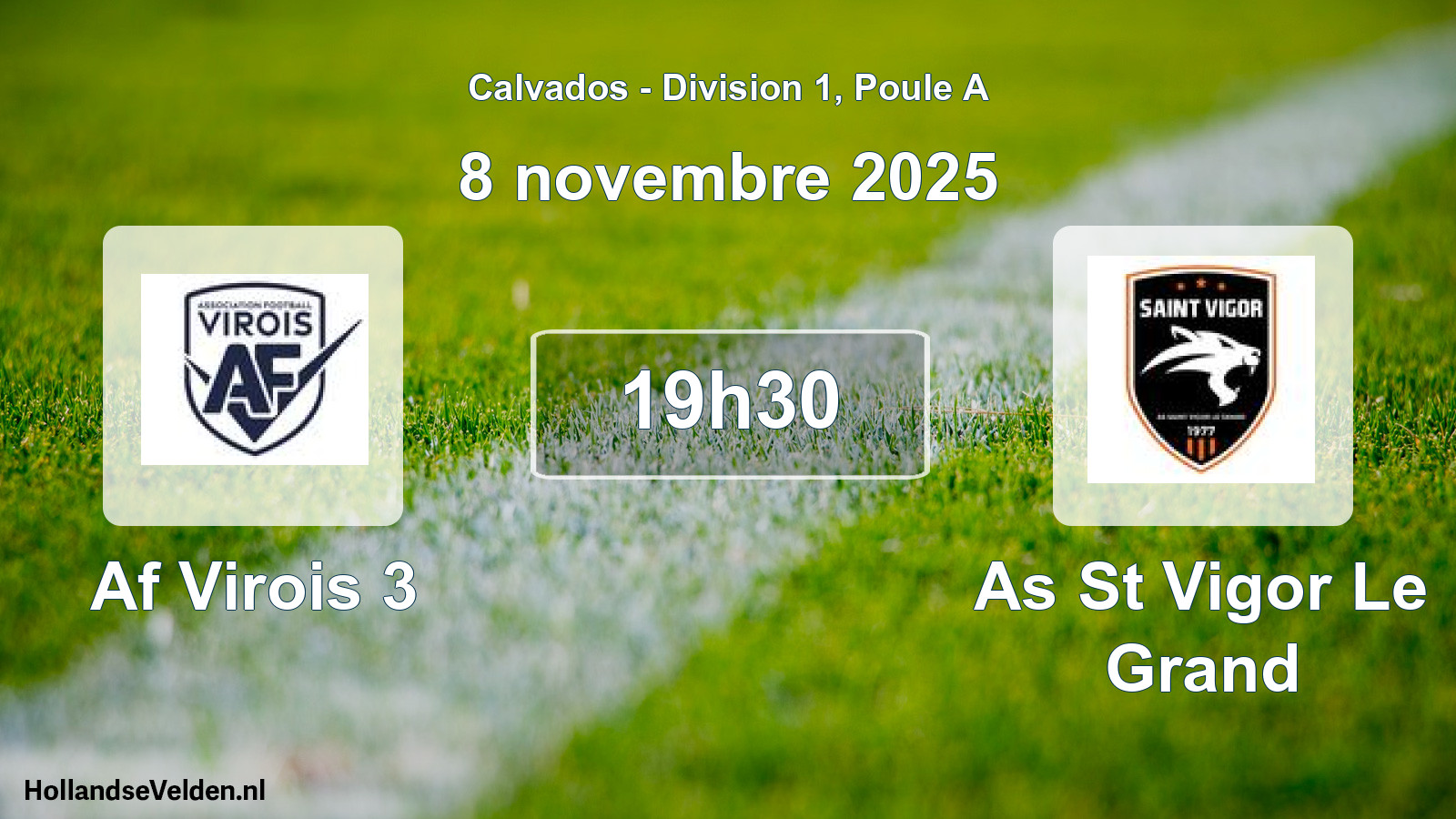 Geplande wedstrijd: Af Virois 3 - As St Vigor Le Grand (8 november 2025)