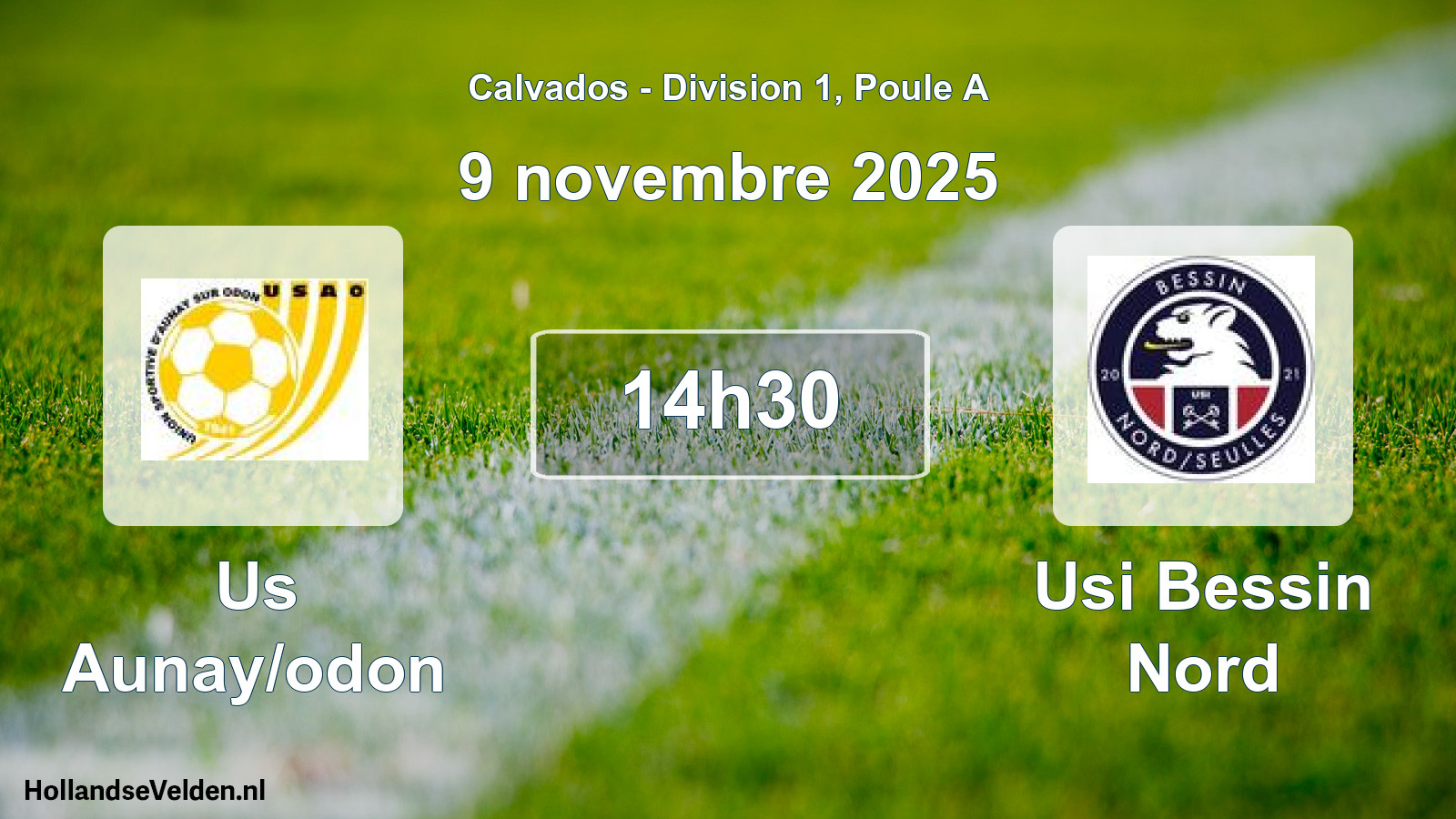 Geplande wedstrijd: Us Aunay/odon - Usi Bessin Nord (9 november 2025)