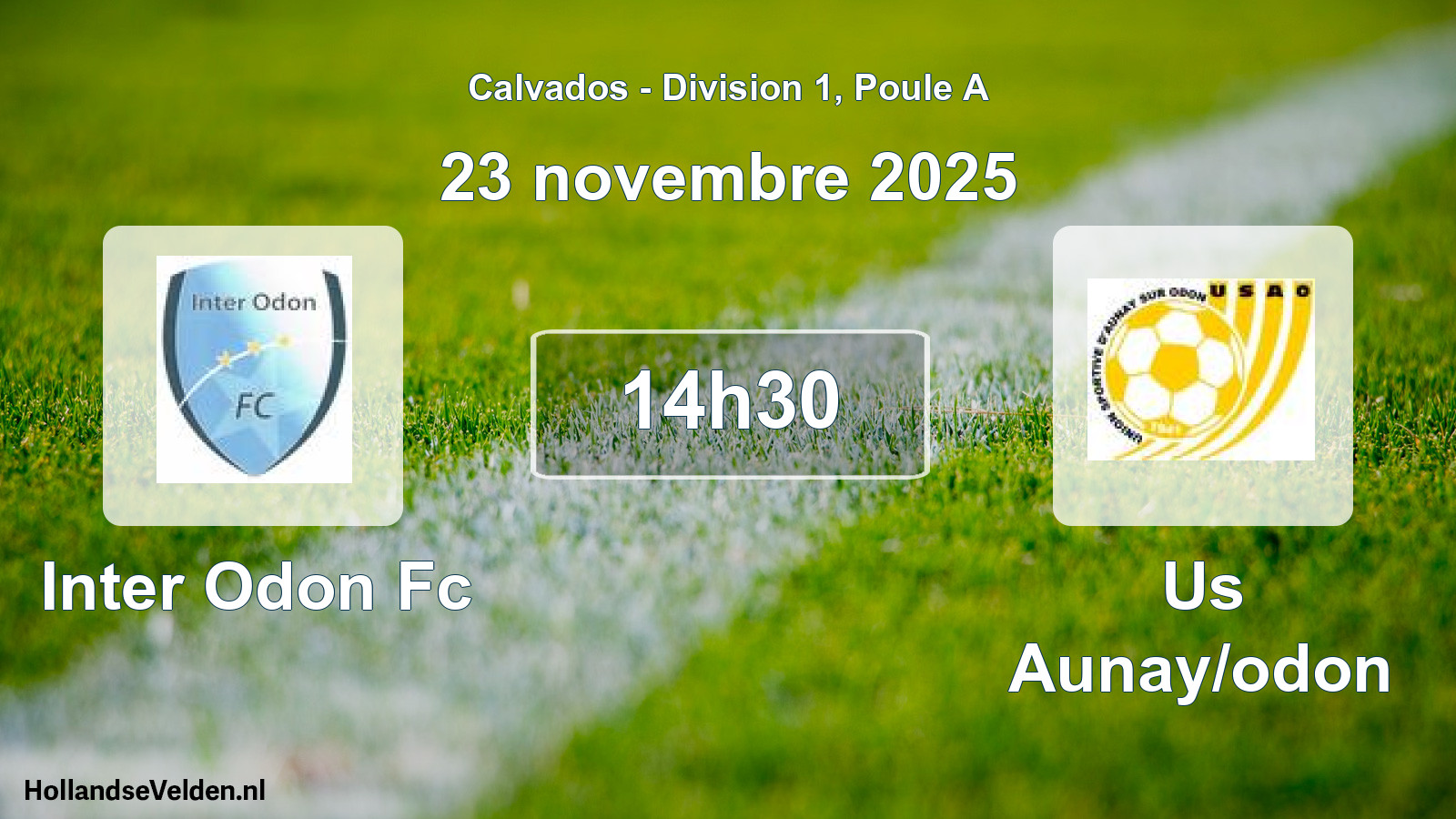 Geplande wedstrijd: Inter Odon Fc - Us Aunay/odon (23 novembre 2025)