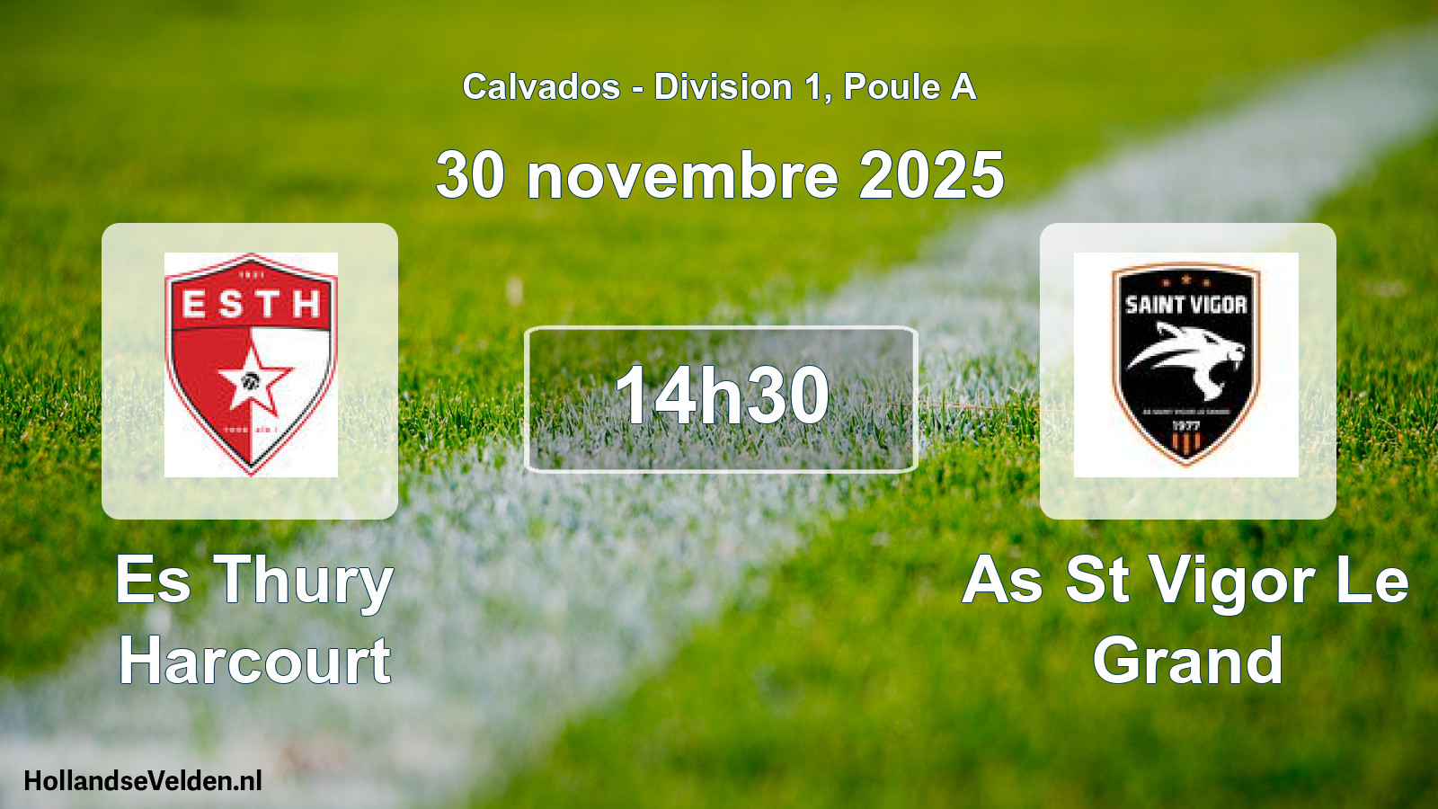 Geplande wedstrijd: Es Thury Harcourt - As St Vigor Le Grand (30 november 2025)