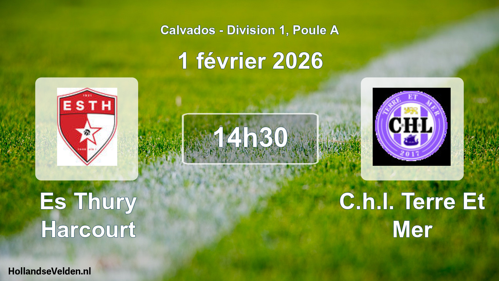 Scheduled Match: Es Thury Harcourt - C.h.l. Terre Et Mer (1 February 2026)