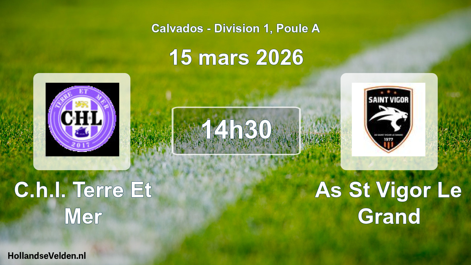 Geplande wedstrijd: C.h.l. Terre Et Mer - As St Vigor Le Grand (15 mars 2026)