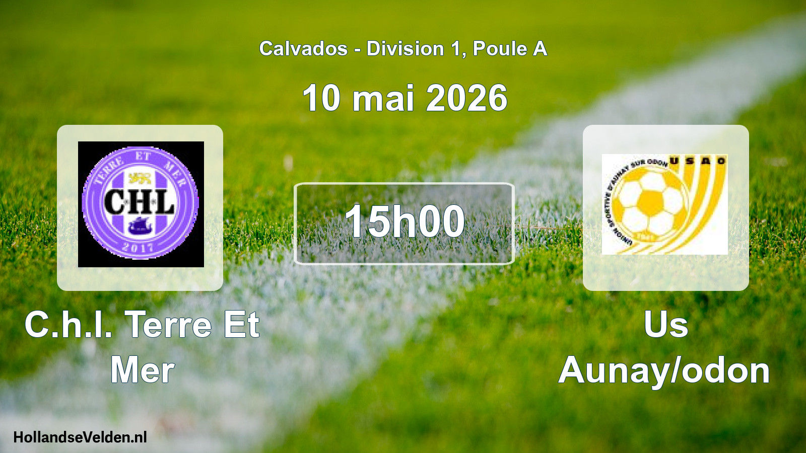 Geplande wedstrijd: C.h.l. Terre Et Mer - Us Aunay/odon (10 mai 2026)