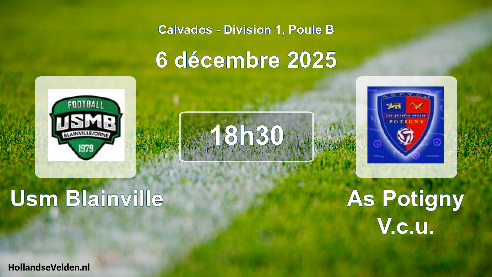 Scheduled Match: Usm Blainville - As Potigny V.c.u. (6 December 2025)