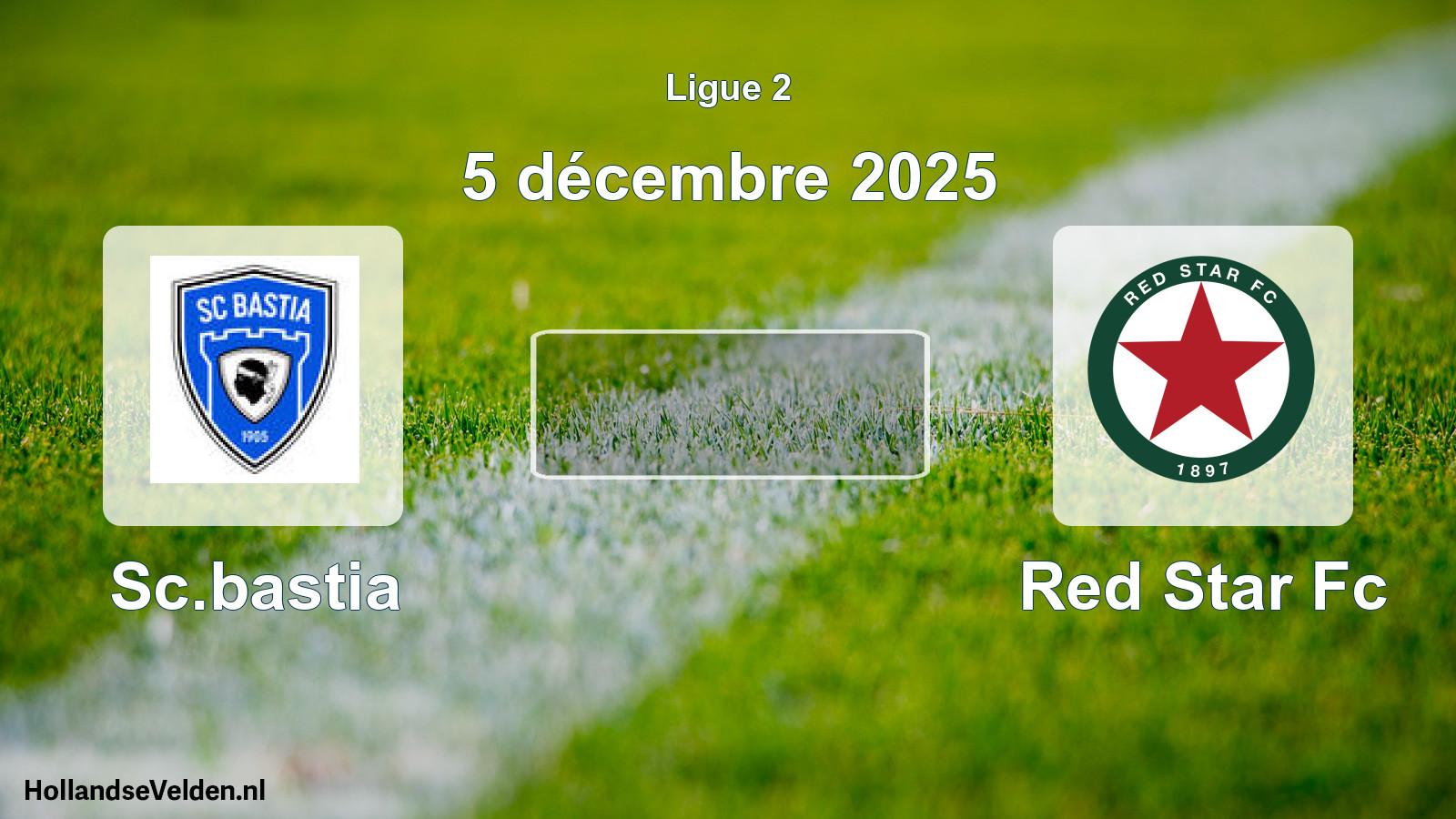 Scheduled Match: Sc.bastia - Red Star Fc (5 December 2025)