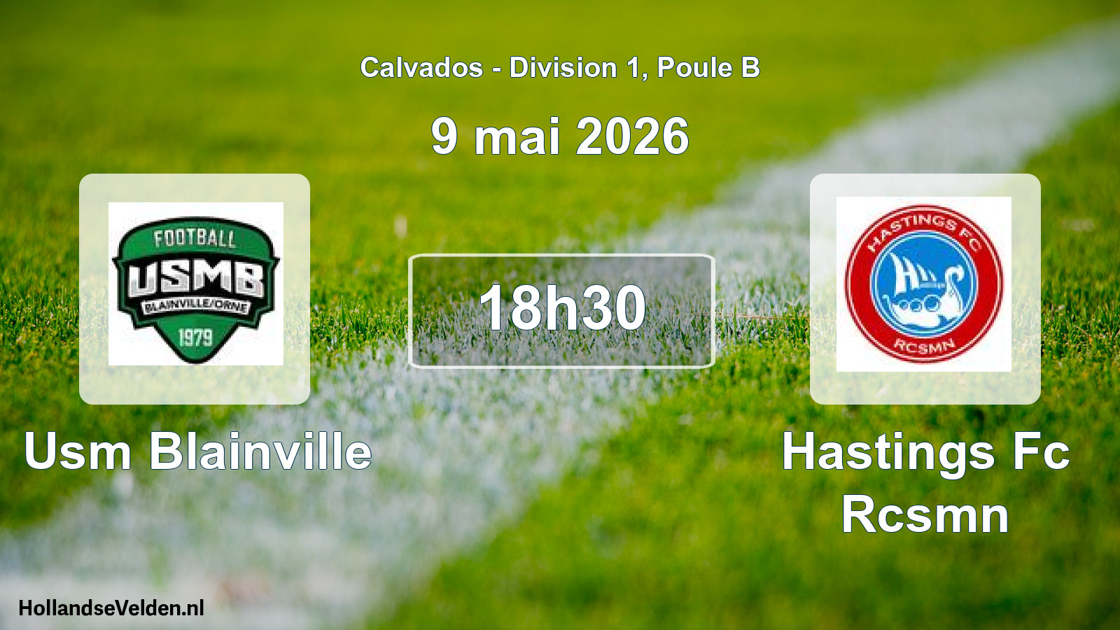 Geplande wedstrijd: Usm Blainville - Hastings Fc Rcsmn (9 mei 2026)