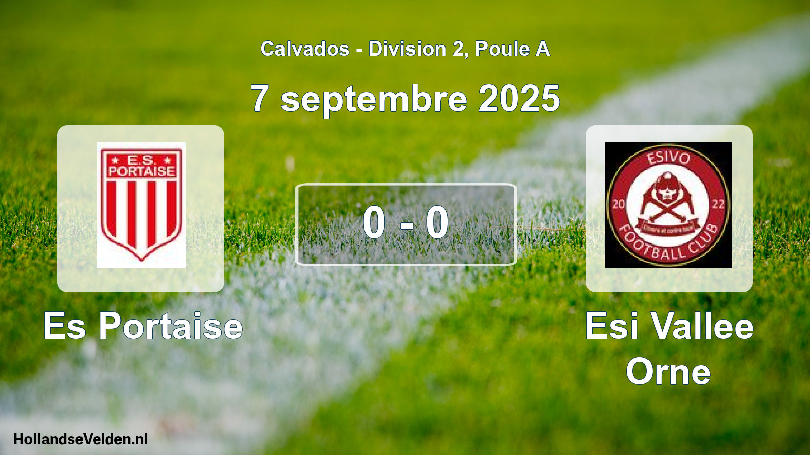Gespeelde wedstrijd: Es Portaise - Esi Vallee Orne 0 - 0 (7 septembre 2025)